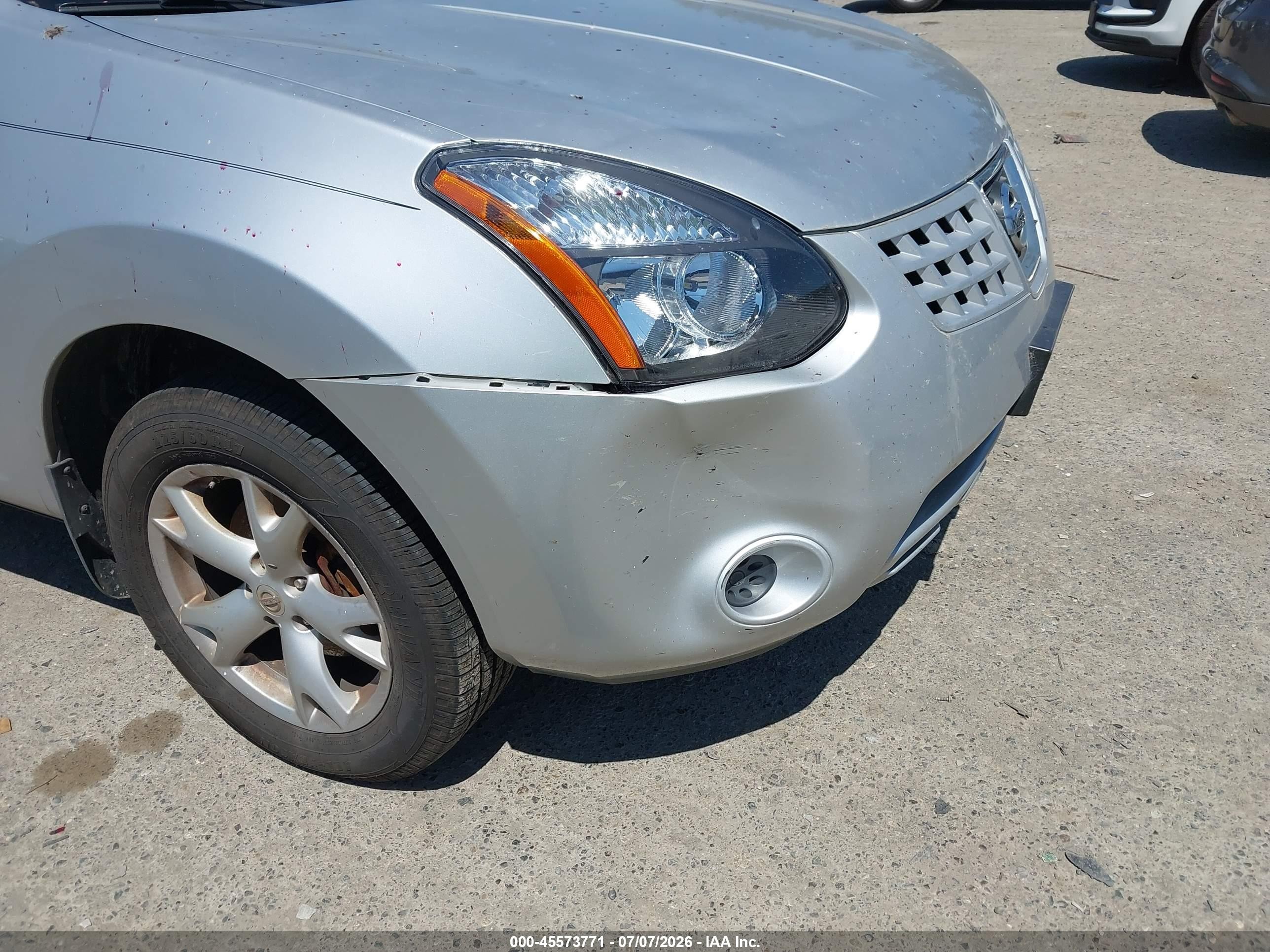 2008 Nissan Rogue Sl Silver vin: JN8AS58V78W114666