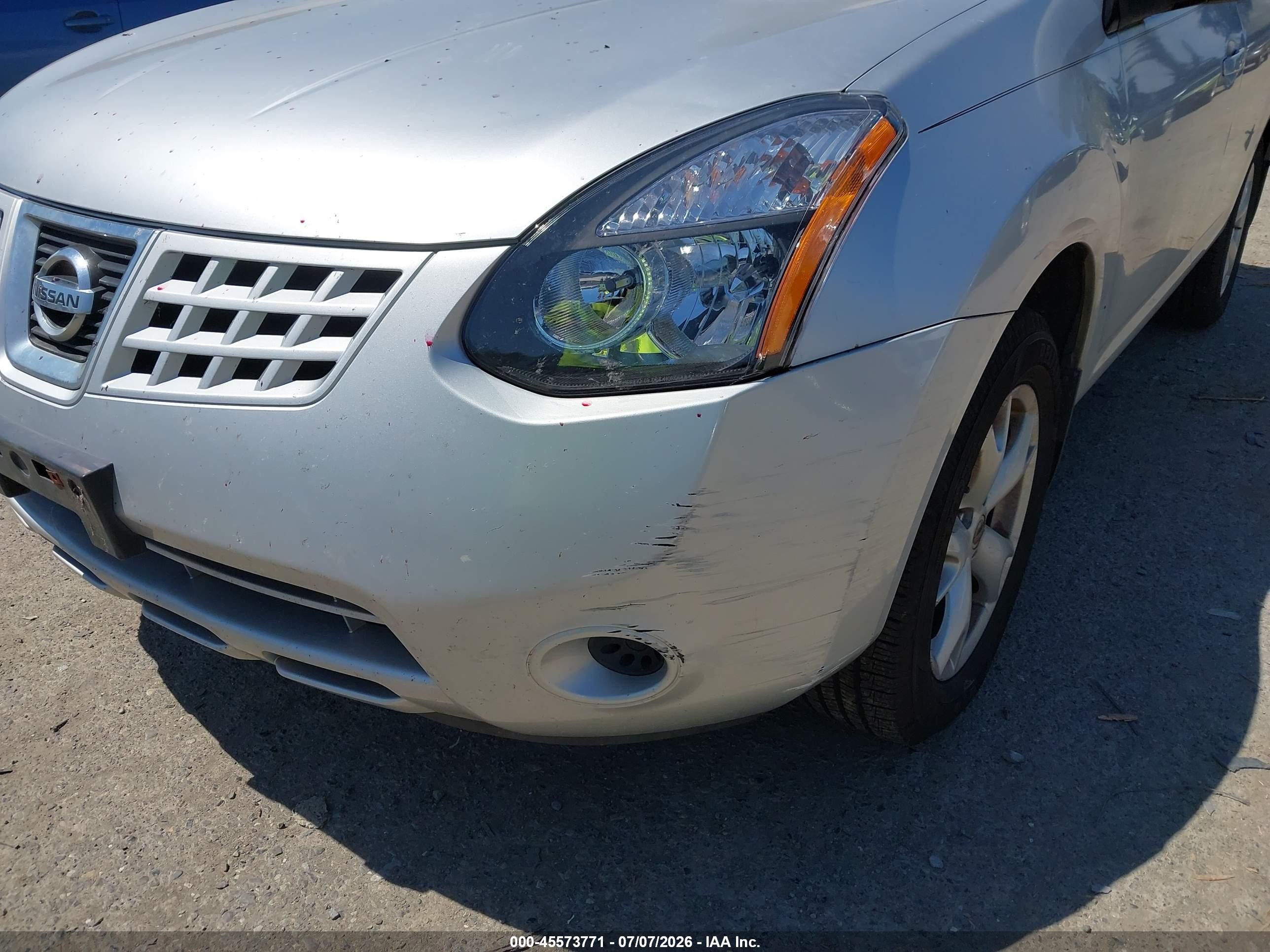2008 Nissan Rogue Sl Silver vin: JN8AS58V78W114666