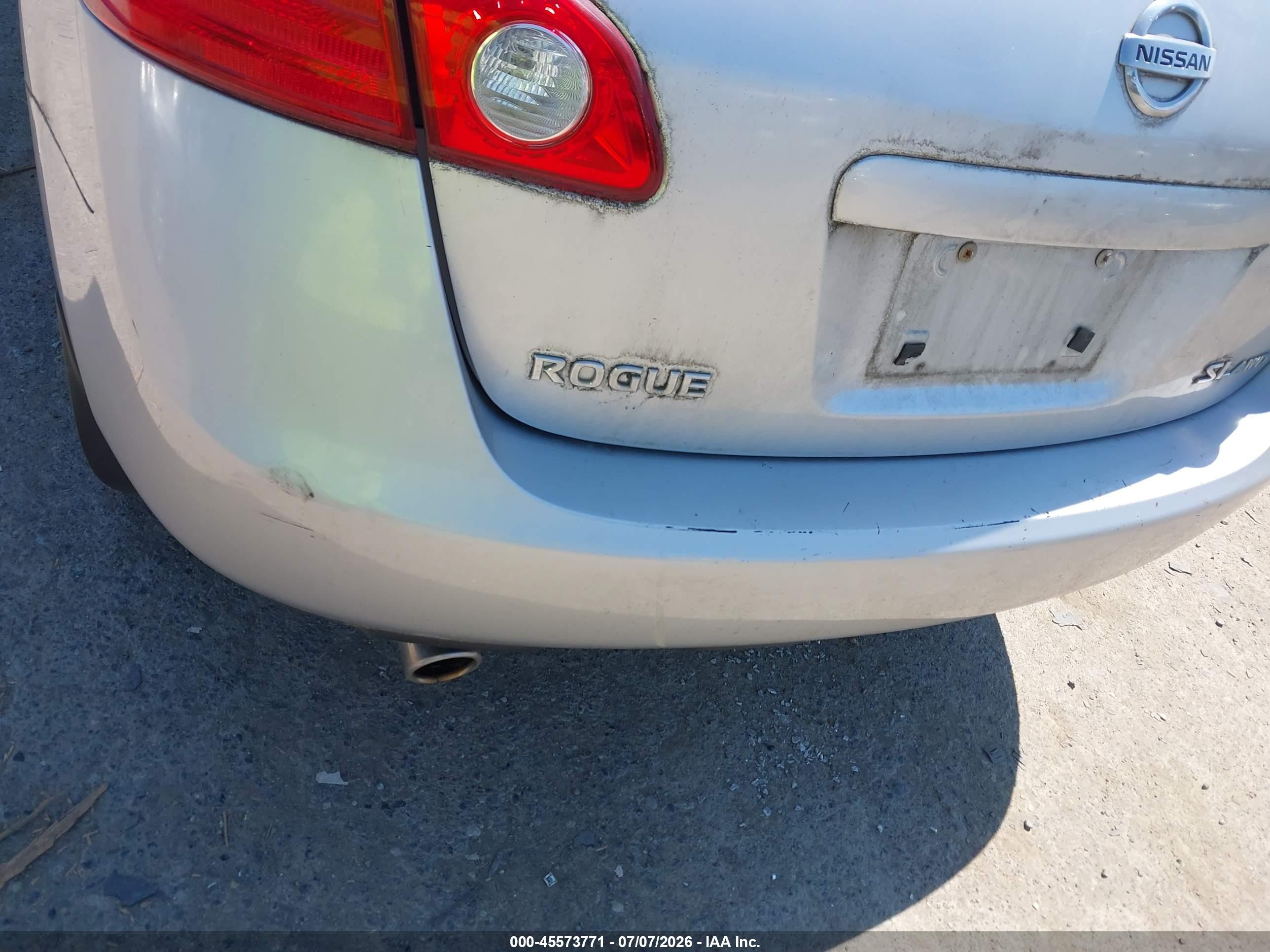 2008 Nissan Rogue Sl Silver vin: JN8AS58V78W114666