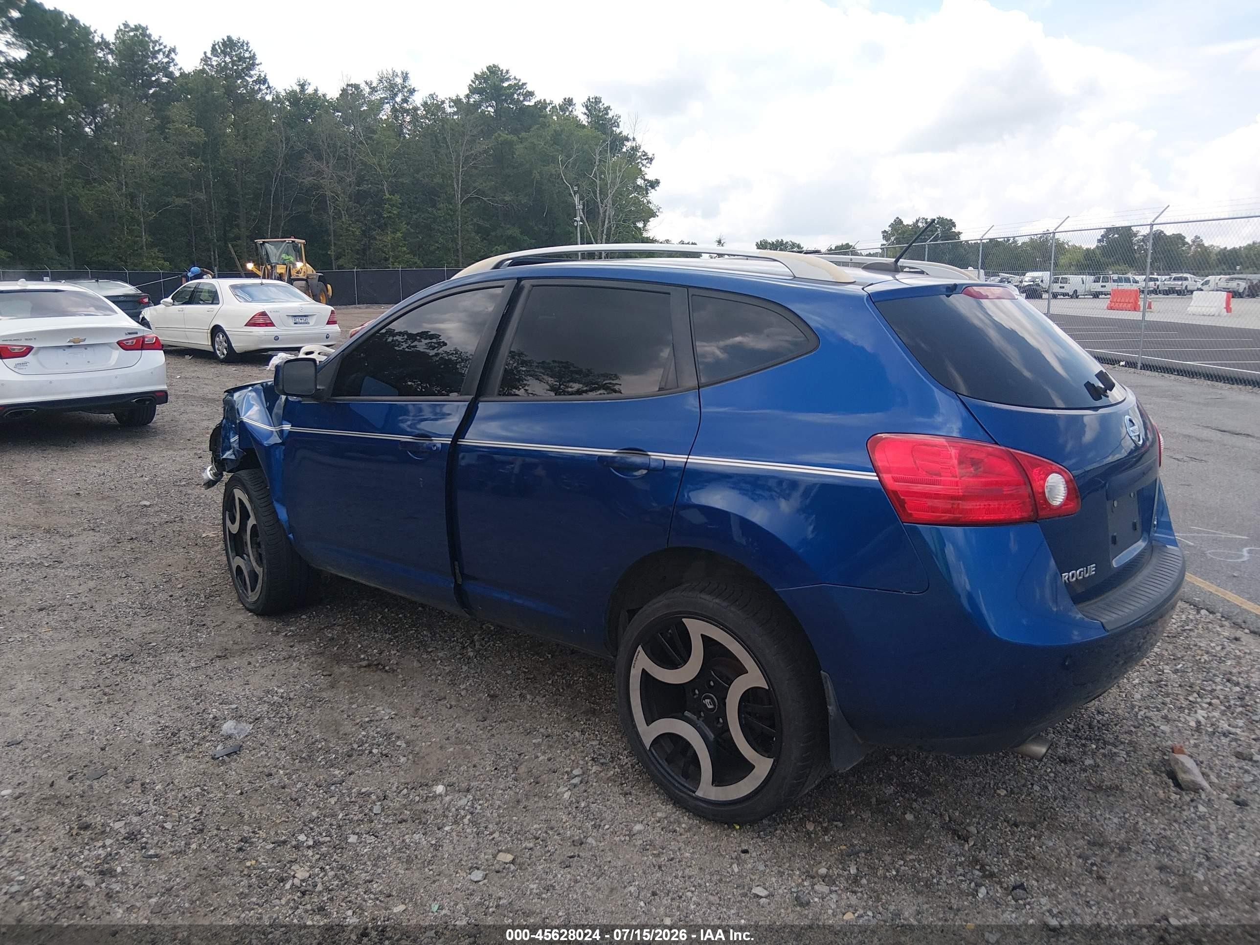 2008 Nissan Rogue Sl Blue vin: JN8AS58V78W135758
