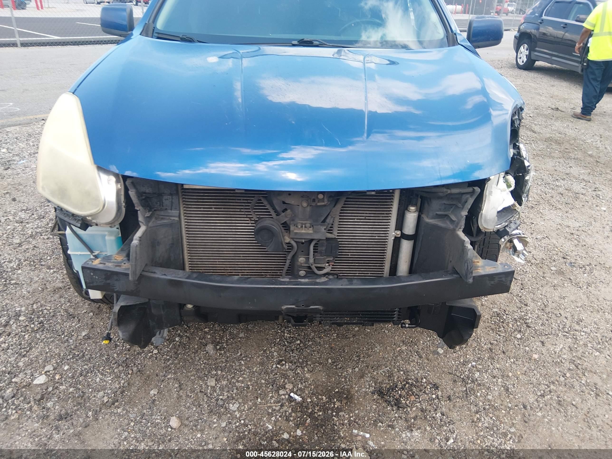 2008 Nissan Rogue Sl Blue vin: JN8AS58V78W135758