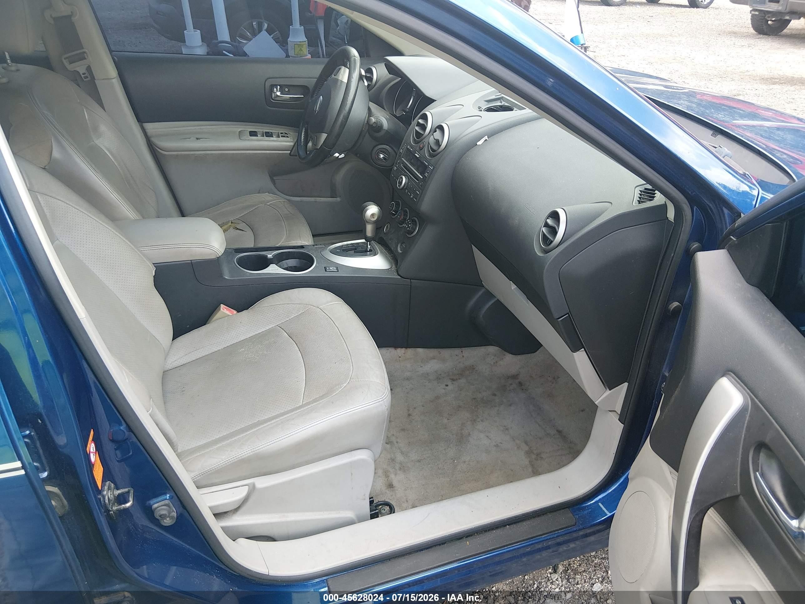2008 Nissan Rogue Sl Blue vin: JN8AS58V78W135758