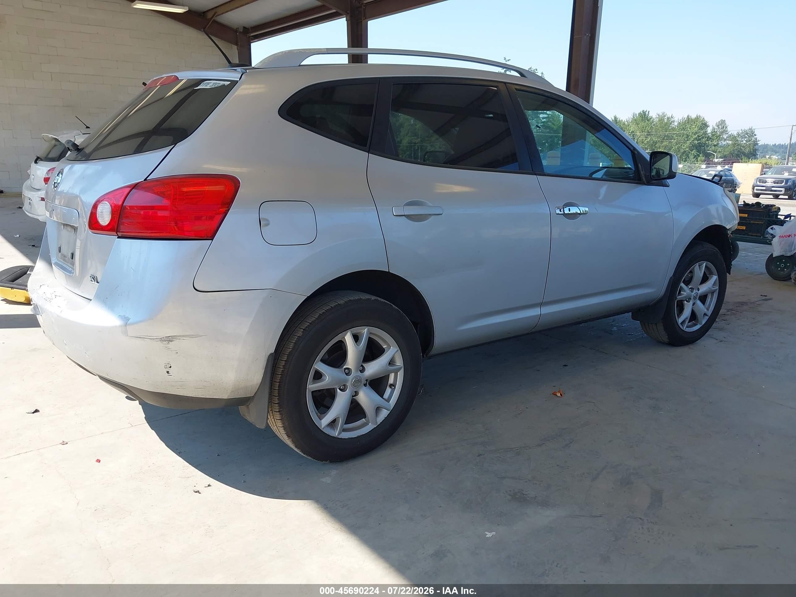 2008 Nissan Rogue Sl Silver vin: JN8AS58V78W402302