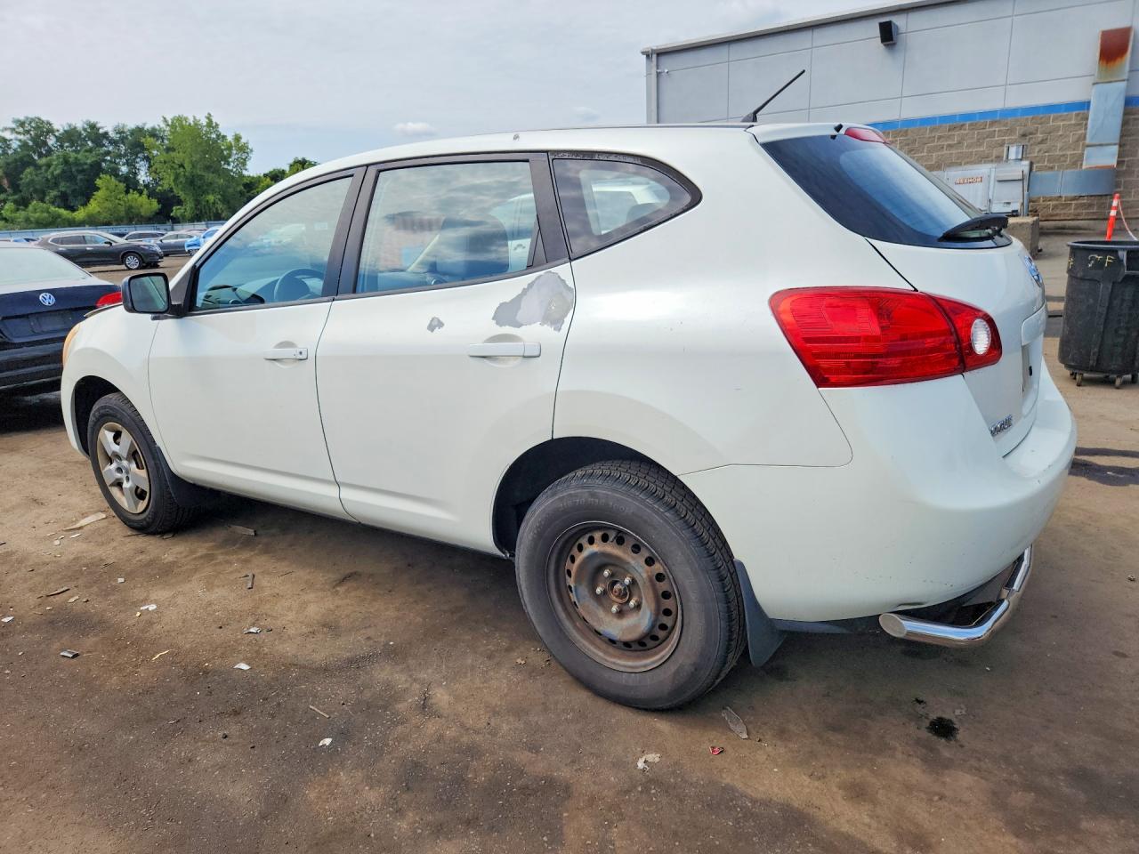 2008 Nissan Rogue S White vin: JN8AS58V78W410884