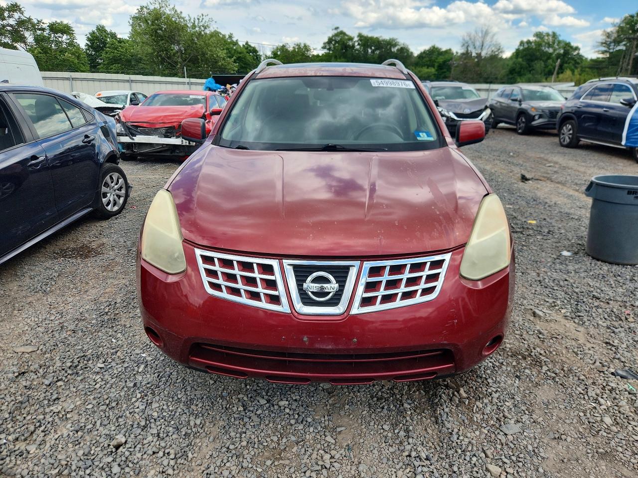 2009 Nissan Rogue S Red vin: JN8AS58V79W175677