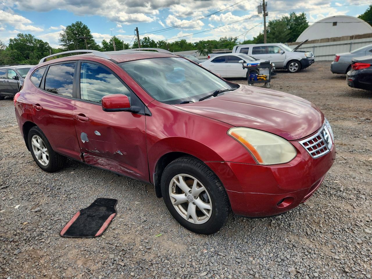 2009 Nissan Rogue S Red vin: JN8AS58V79W175677