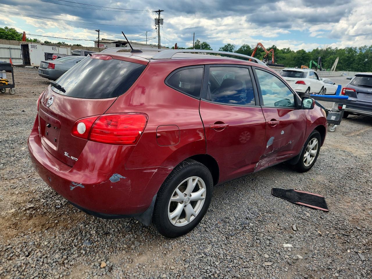 2009 Nissan Rogue S Red vin: JN8AS58V79W175677
