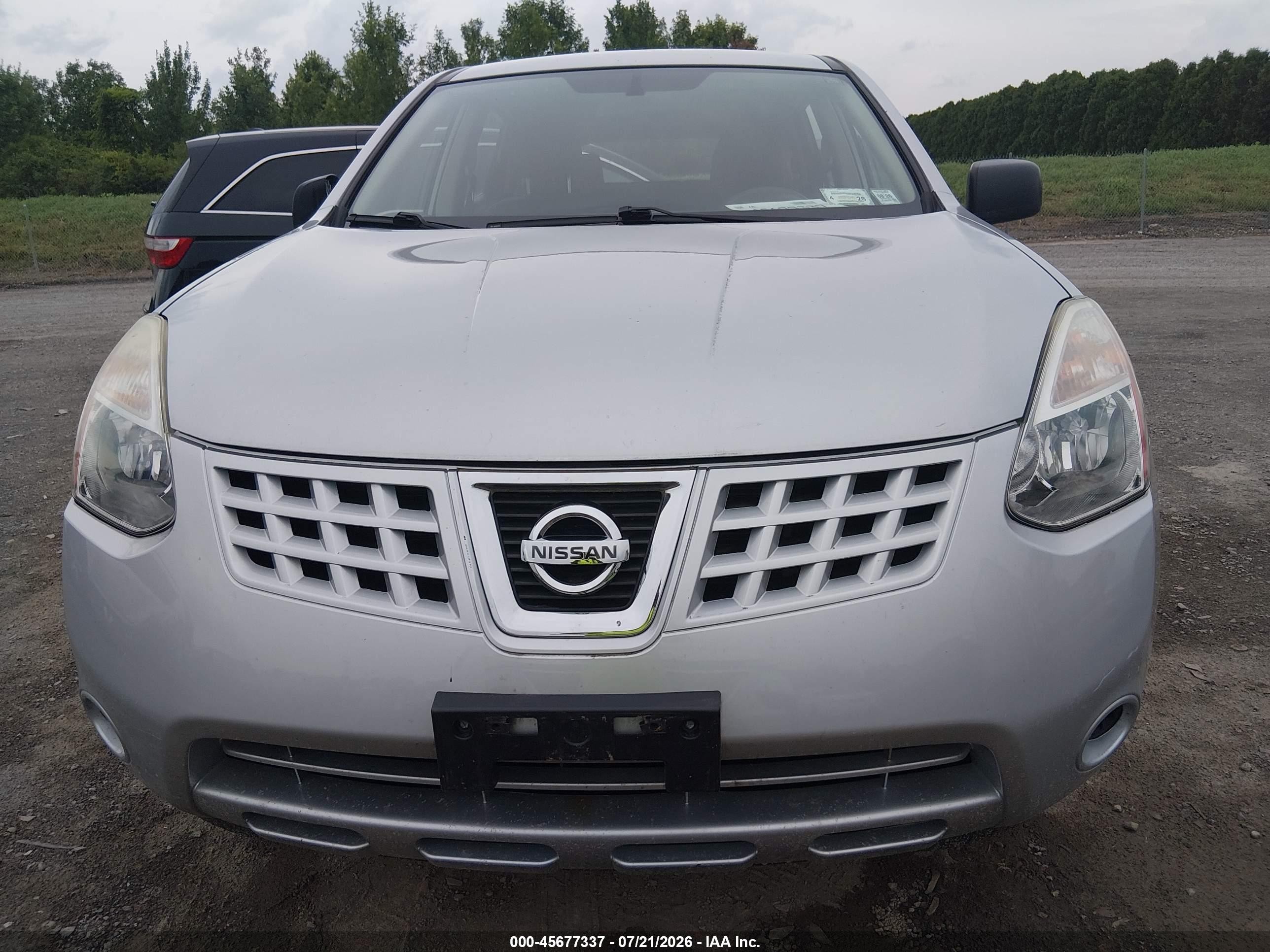 2009 Nissan Rogue S Silver vin: JN8AS58V79W177588