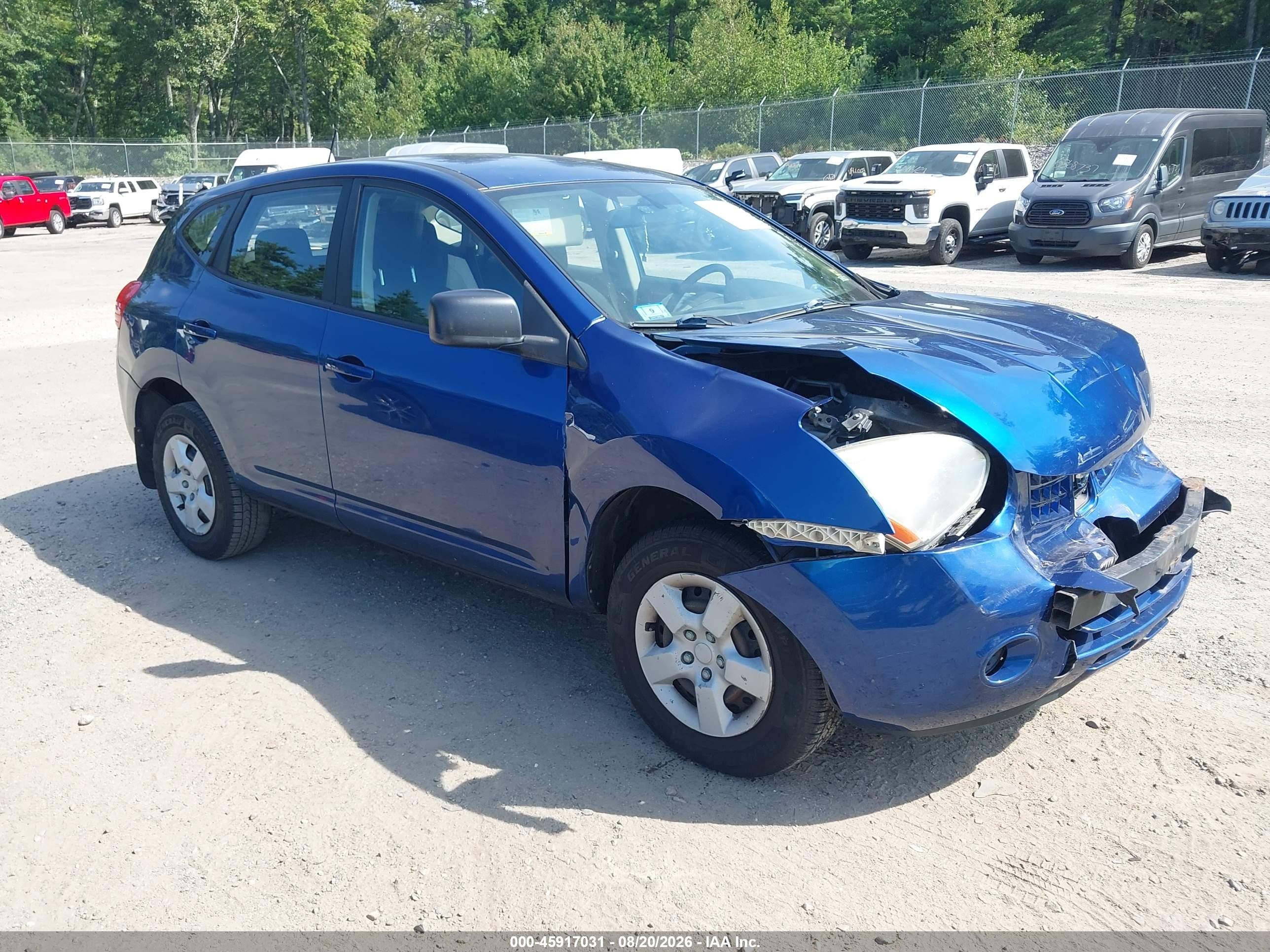 2009 Nissan Rogue S Blue vin: JN8AS58V79W181611