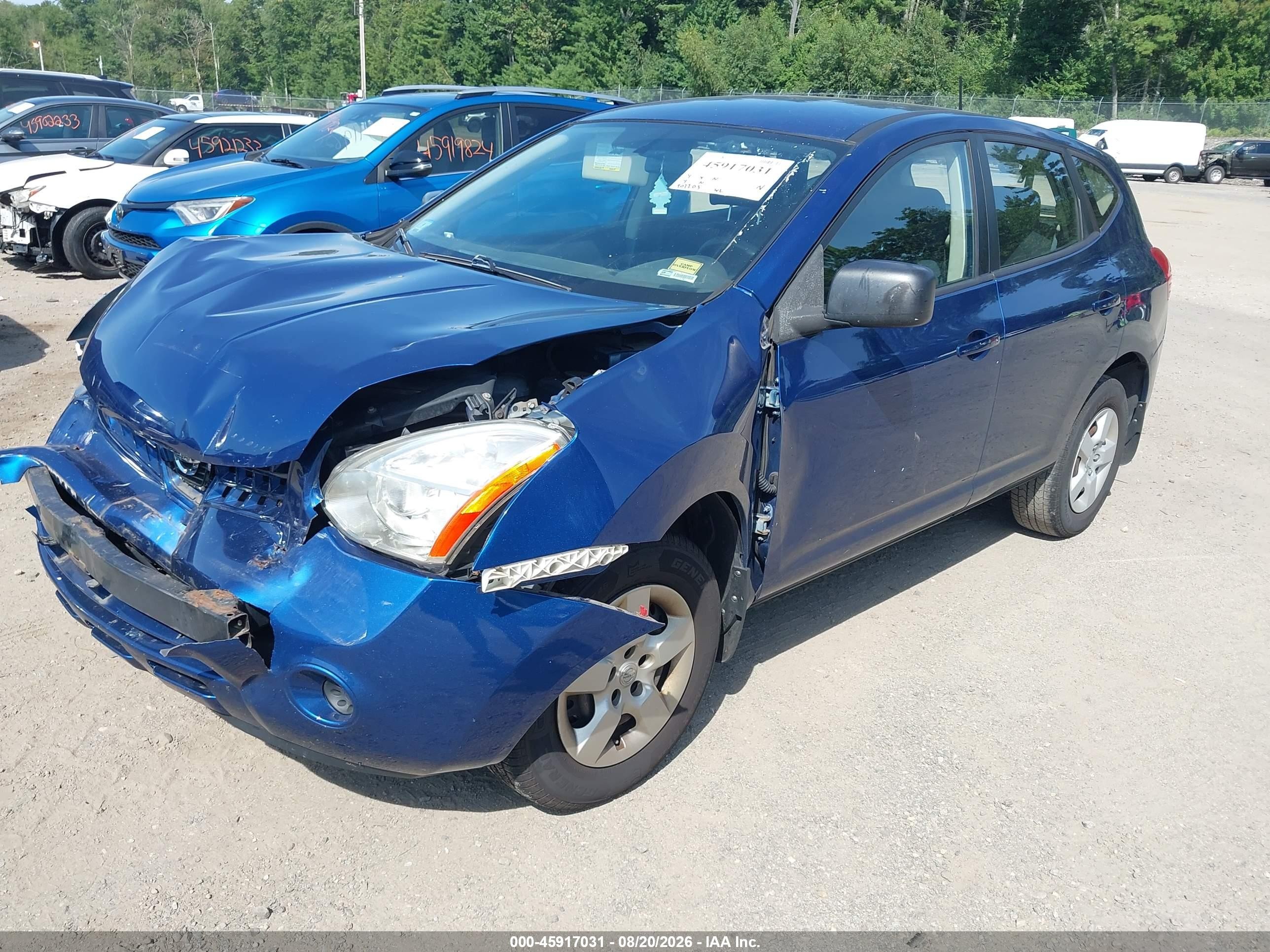 2009 Nissan Rogue S Blue vin: JN8AS58V79W181611