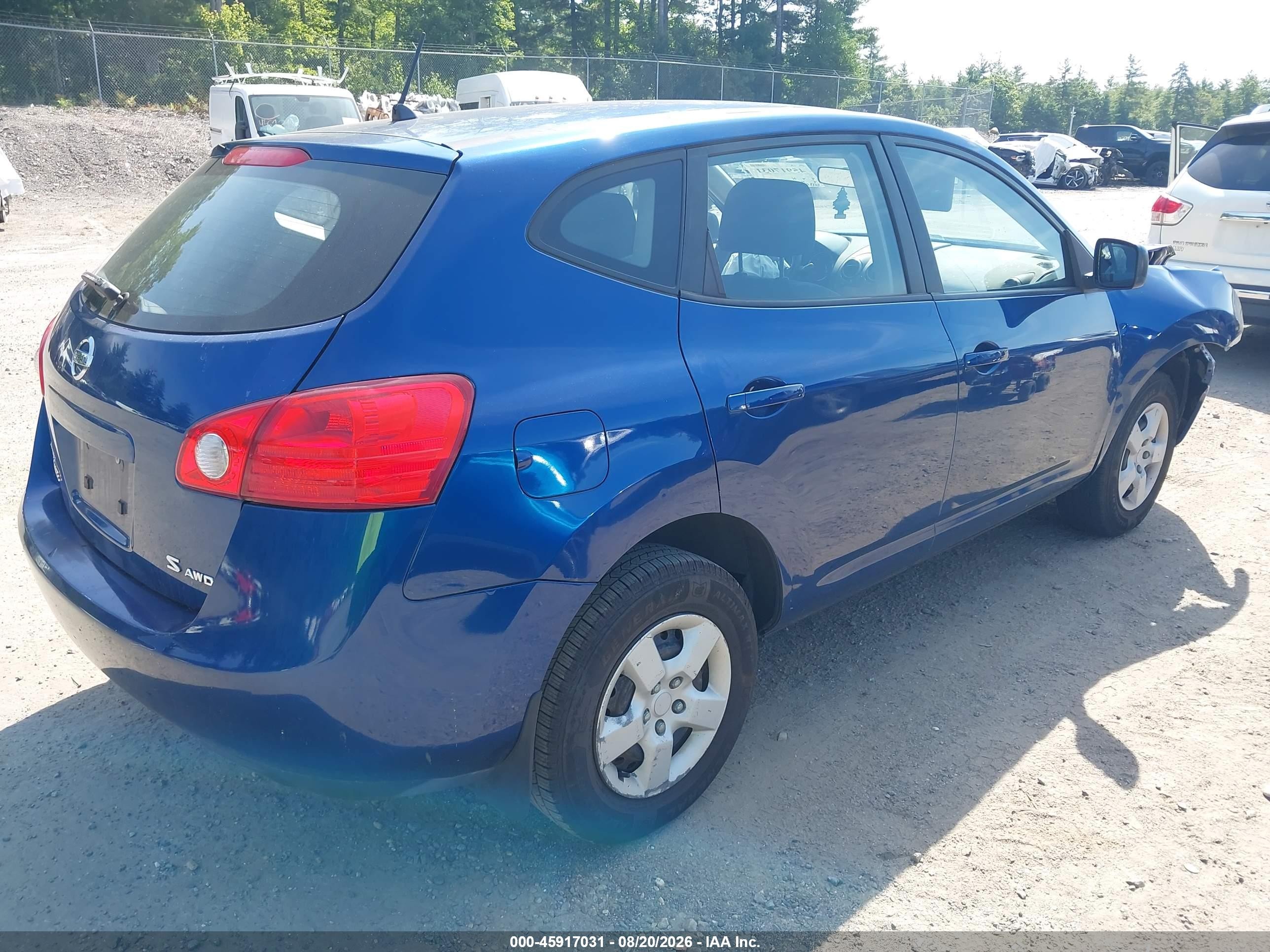 2009 Nissan Rogue S Blue vin: JN8AS58V79W181611
