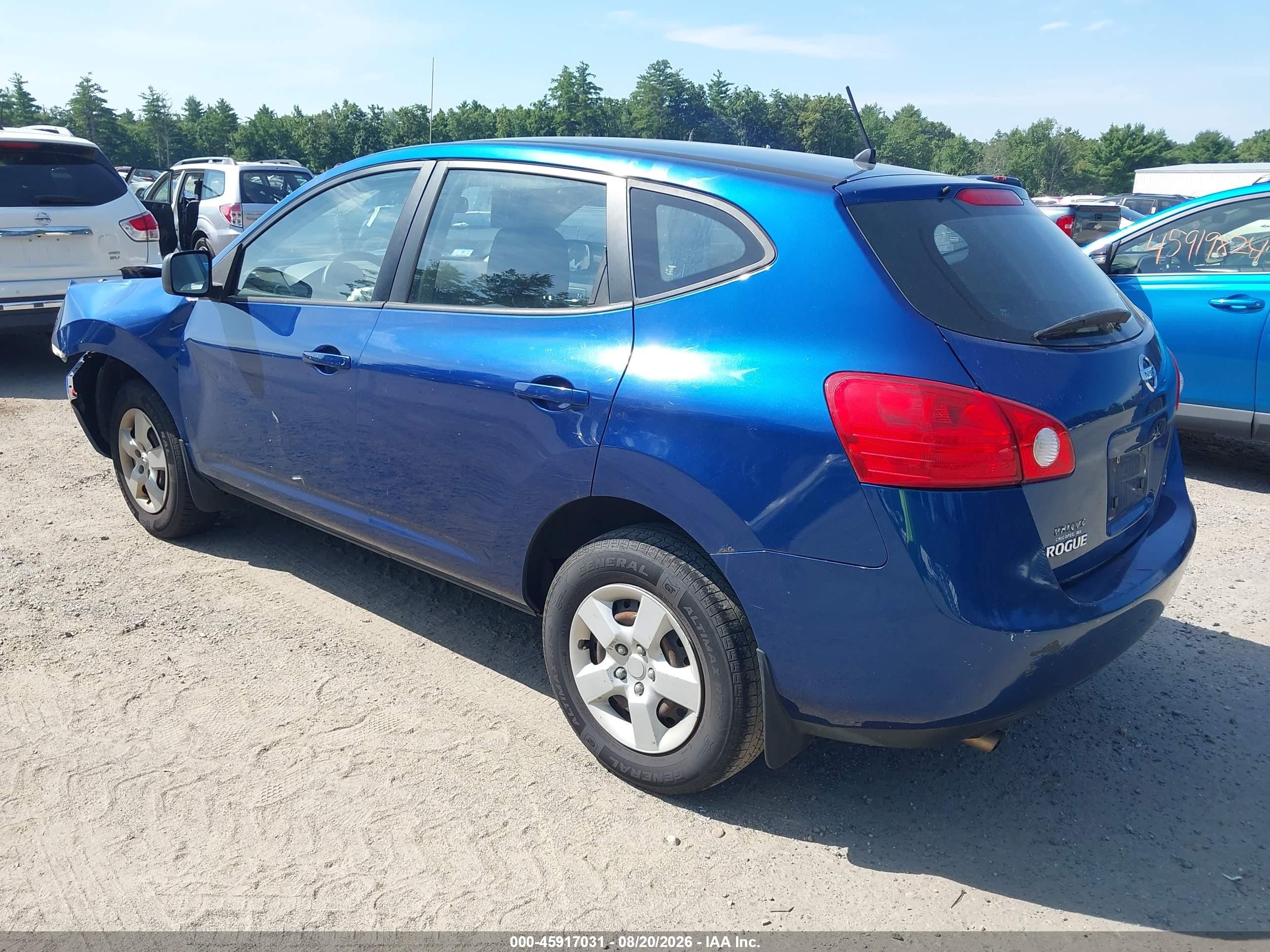 2009 Nissan Rogue S Blue vin: JN8AS58V79W181611