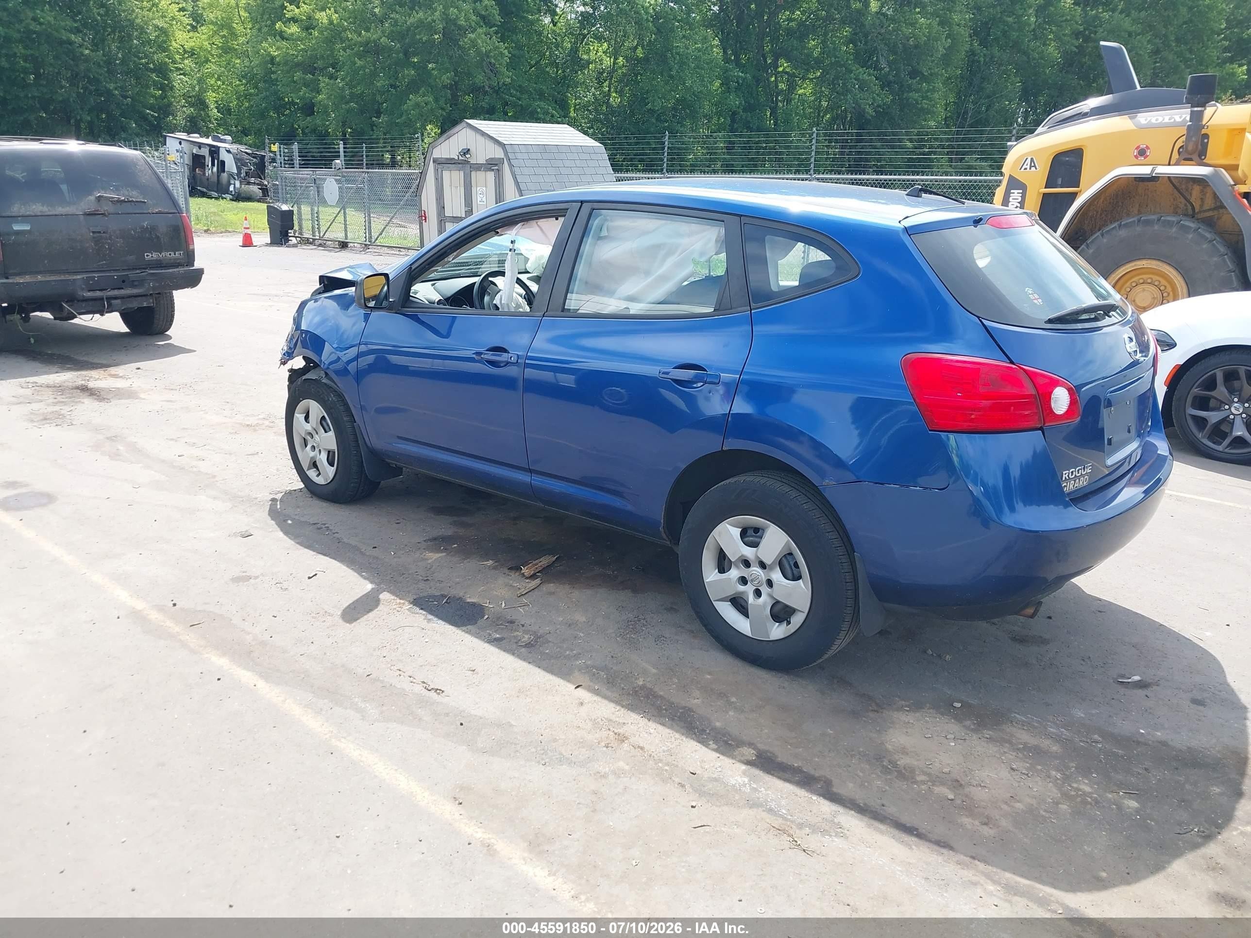 2009 Nissan Rogue S Blue vin: JN8AS58V79W186338