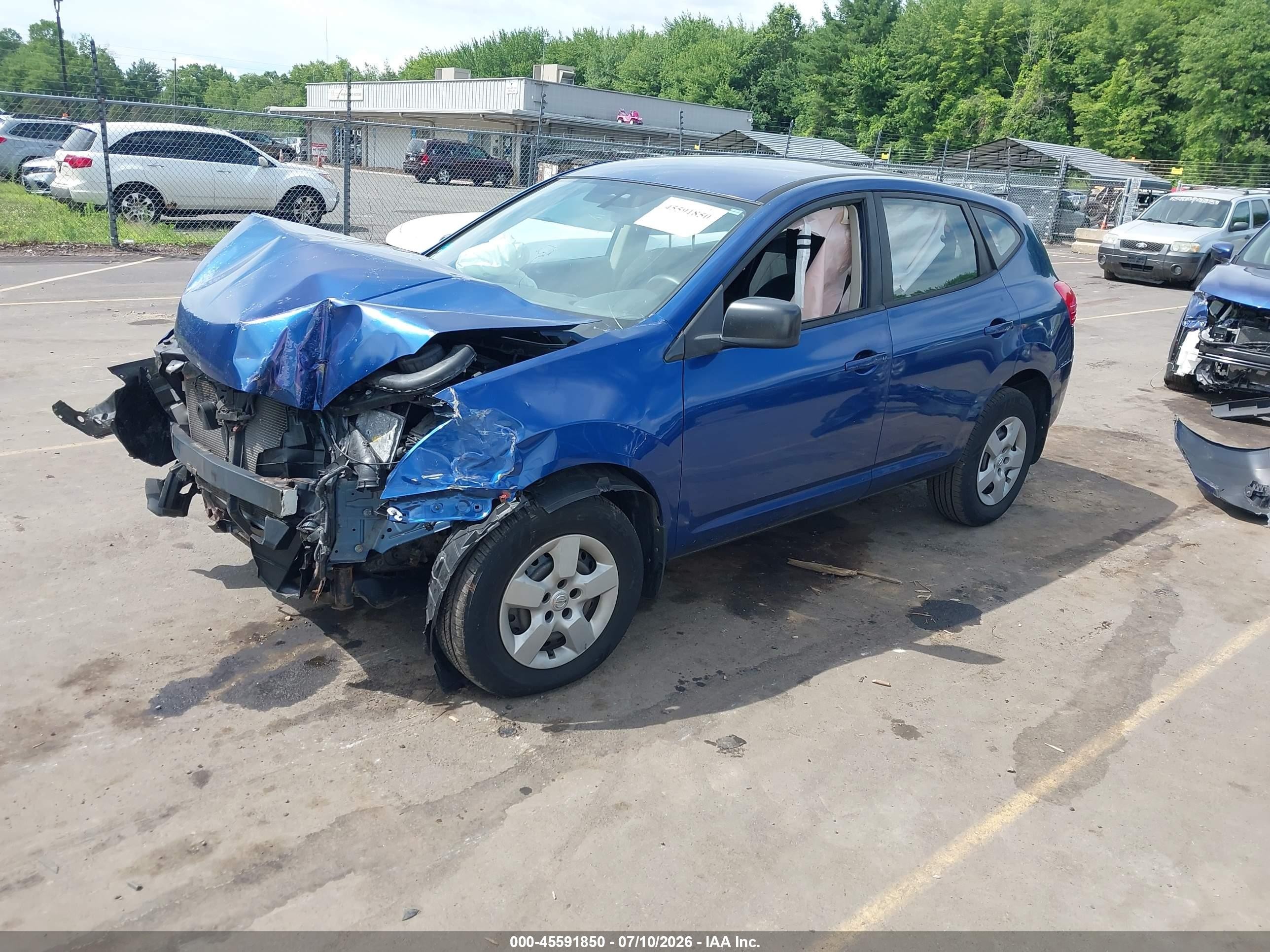 2009 Nissan Rogue S Blue vin: JN8AS58V79W186338