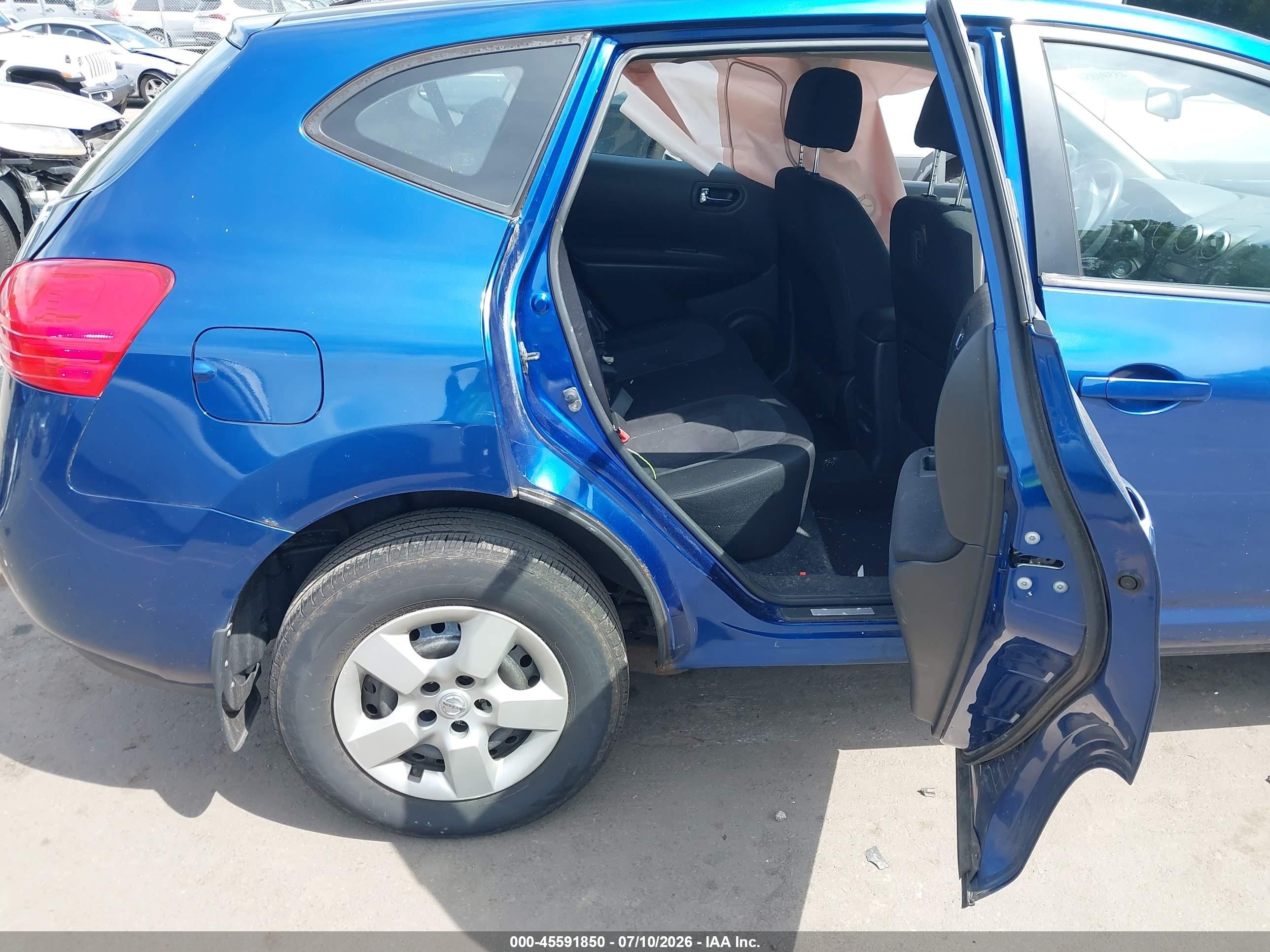 2009 Nissan Rogue S Blue vin: JN8AS58V79W186338