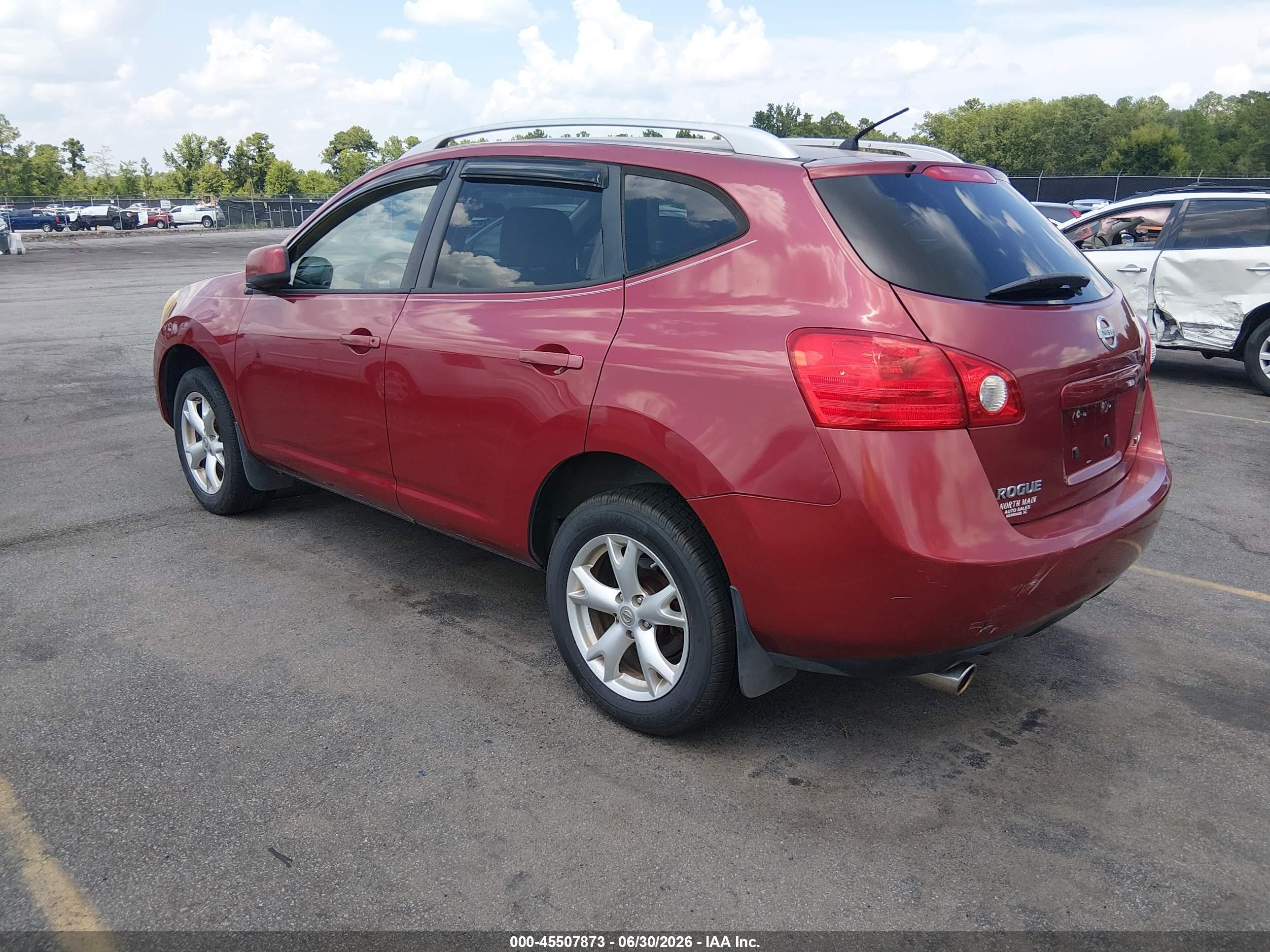 2009 Nissan Rogue Sl Red vin: JN8AS58V79W191720