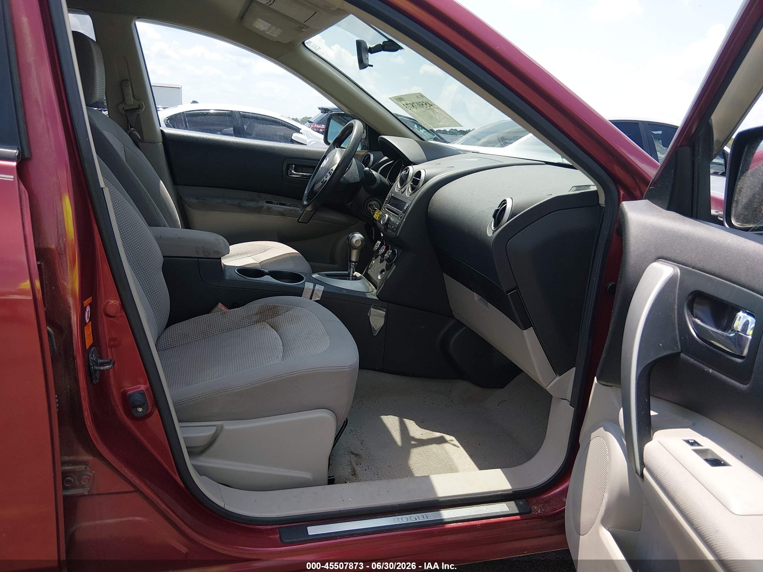 2009 Nissan Rogue Sl Red vin: JN8AS58V79W191720