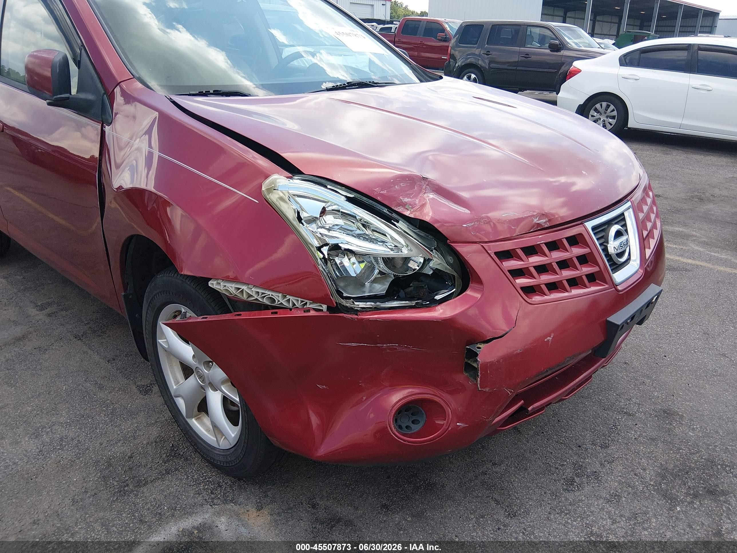 2009 Nissan Rogue Sl Red vin: JN8AS58V79W191720