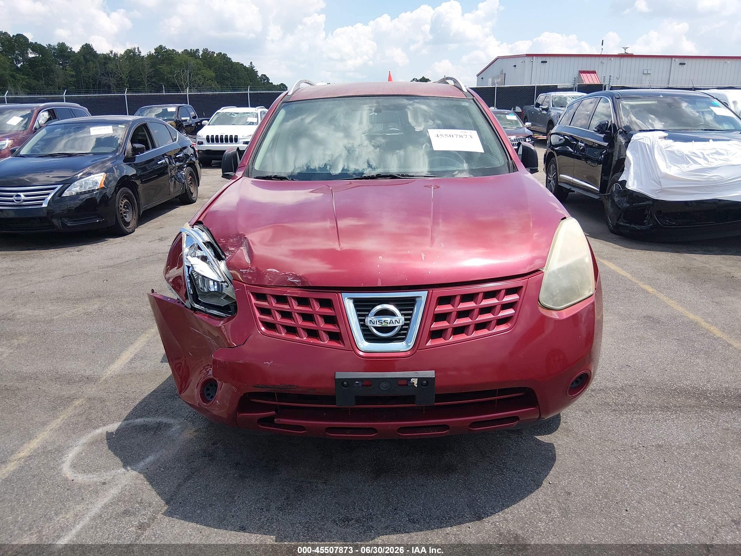 2009 Nissan Rogue Sl Red vin: JN8AS58V79W191720