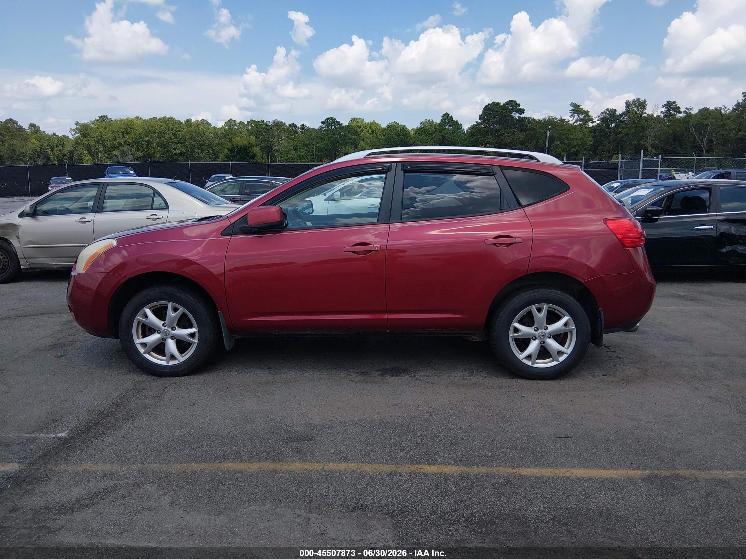 2009 Nissan Rogue Sl Red vin: JN8AS58V79W191720