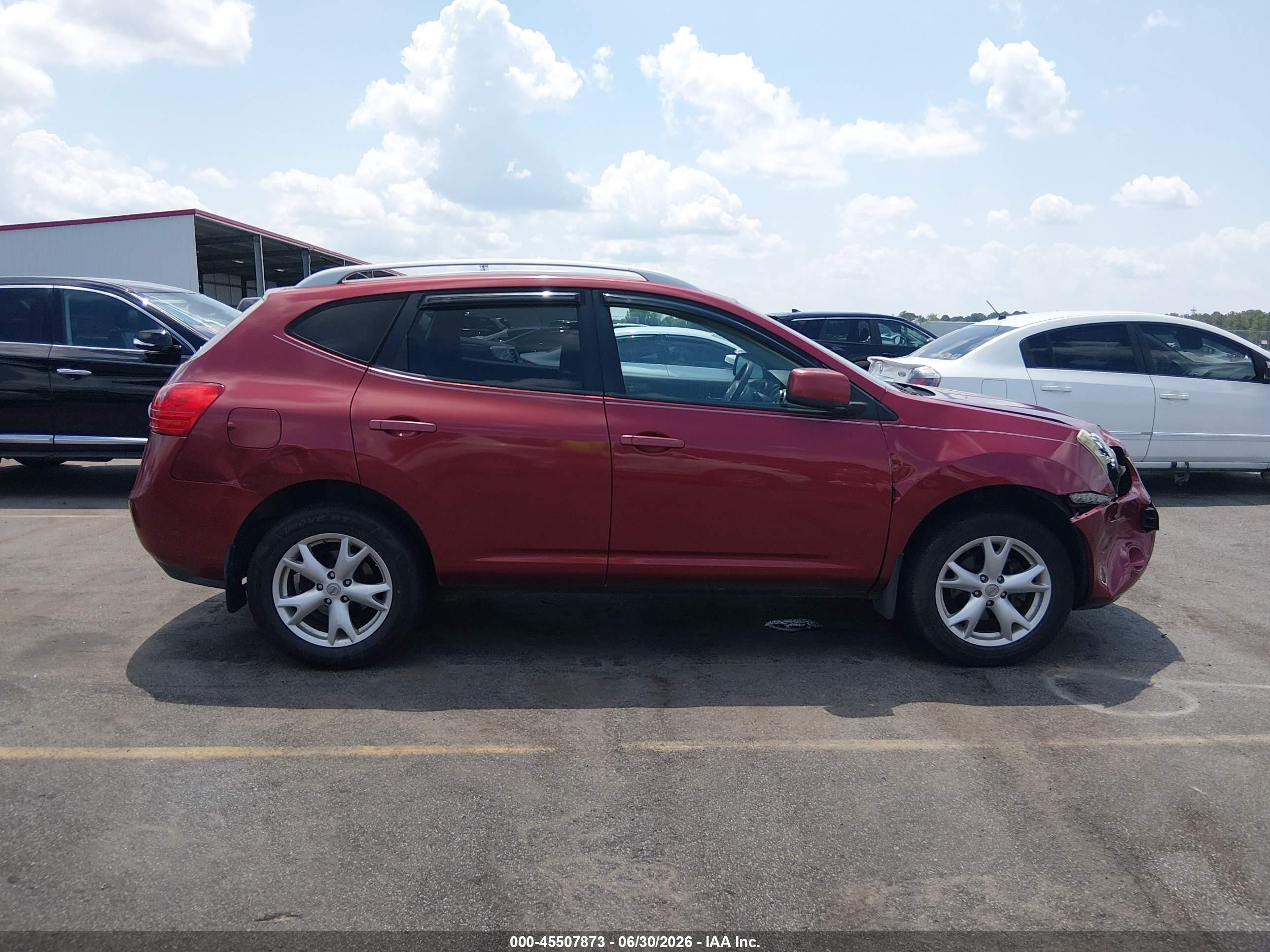 2009 Nissan Rogue Sl Red vin: JN8AS58V79W191720