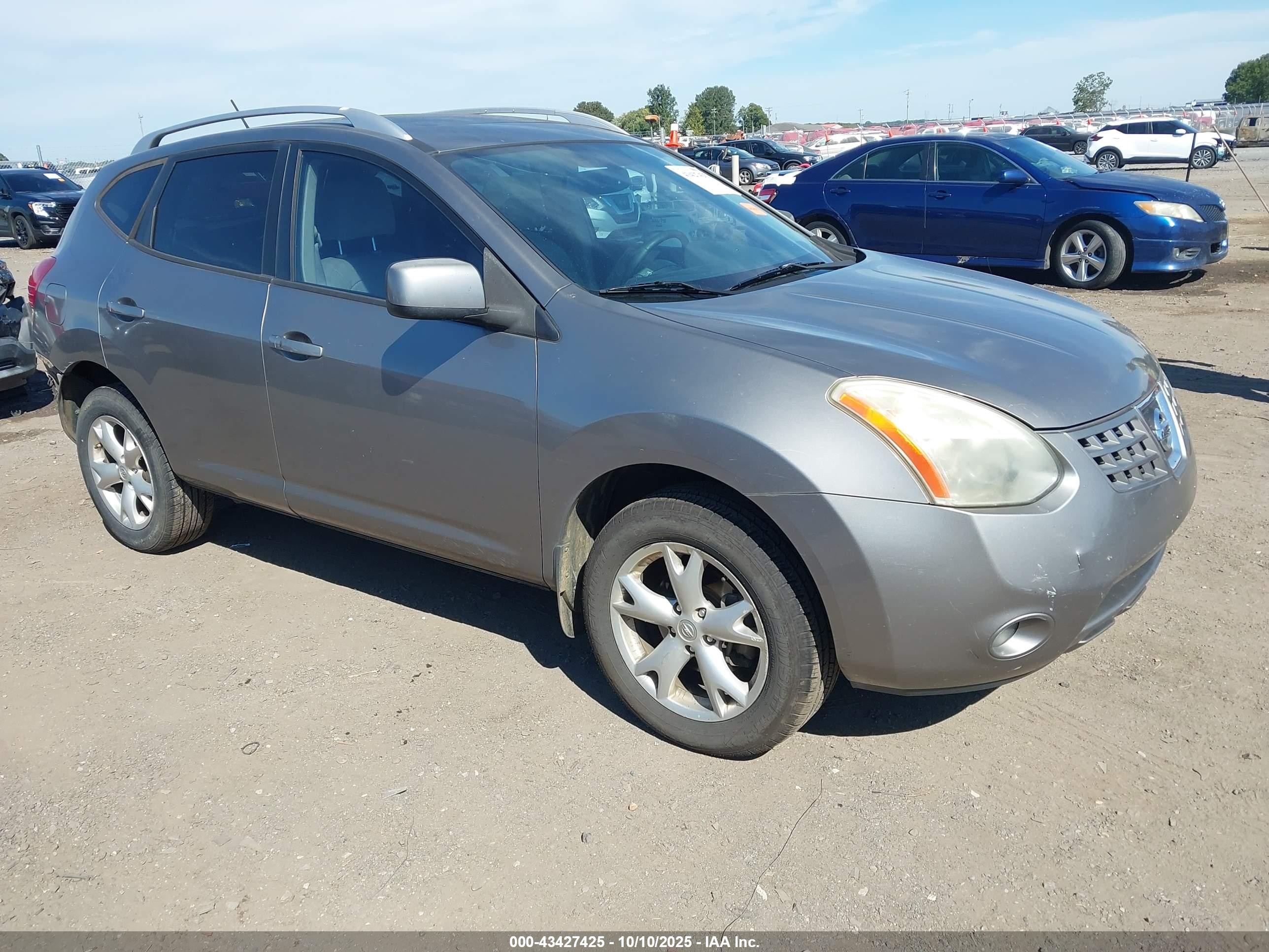 2009 Nissan Rogue Sl Silver vin: JN8AS58V79W433602