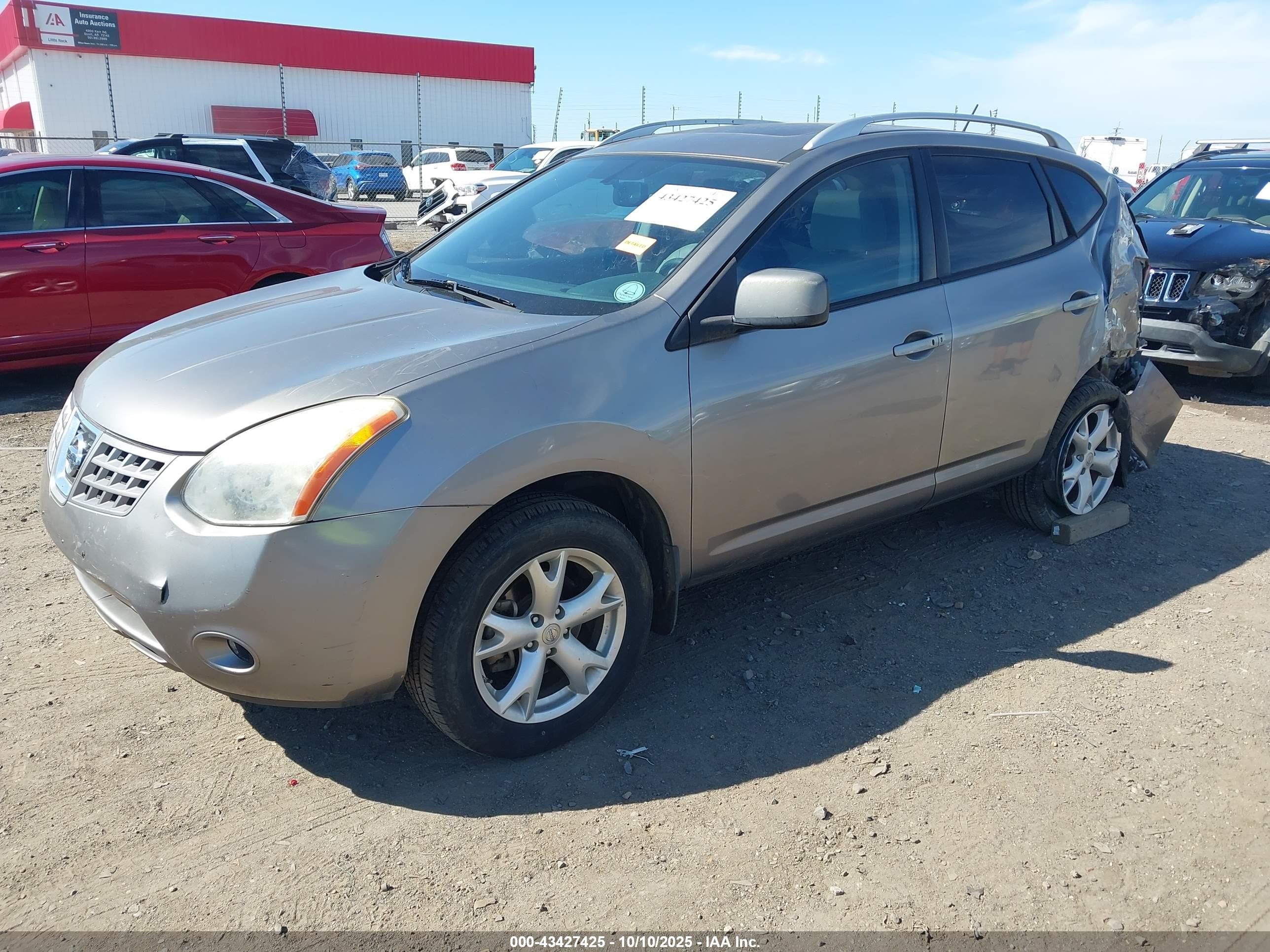 2009 Nissan Rogue Sl Silver vin: JN8AS58V79W433602