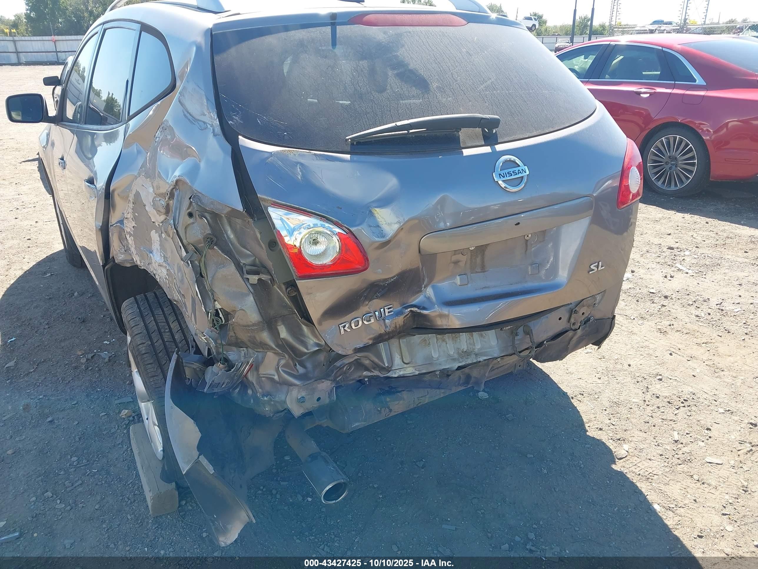 2009 Nissan Rogue Sl Silver vin: JN8AS58V79W433602