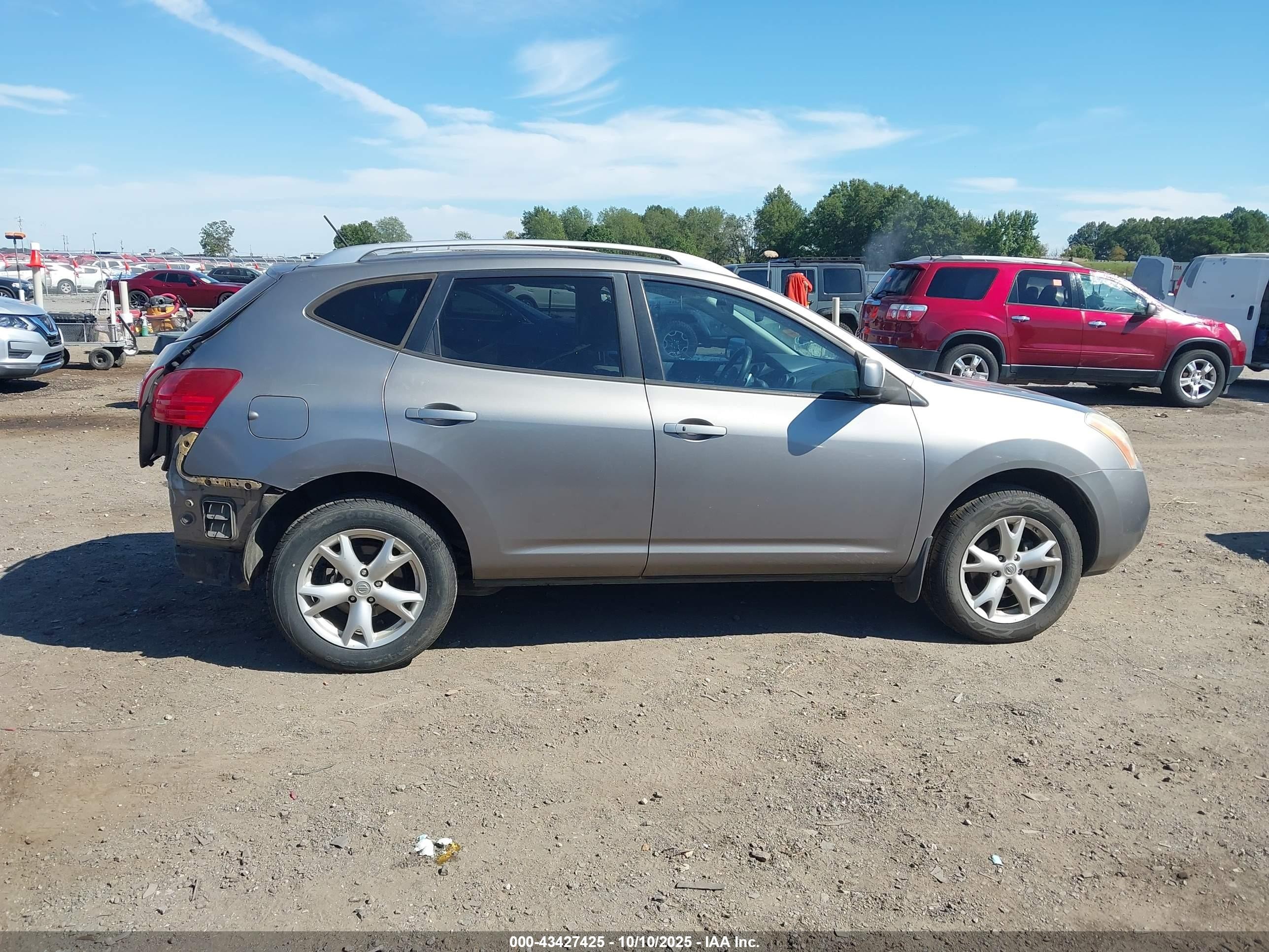 2009 Nissan Rogue Sl Silver vin: JN8AS58V79W433602