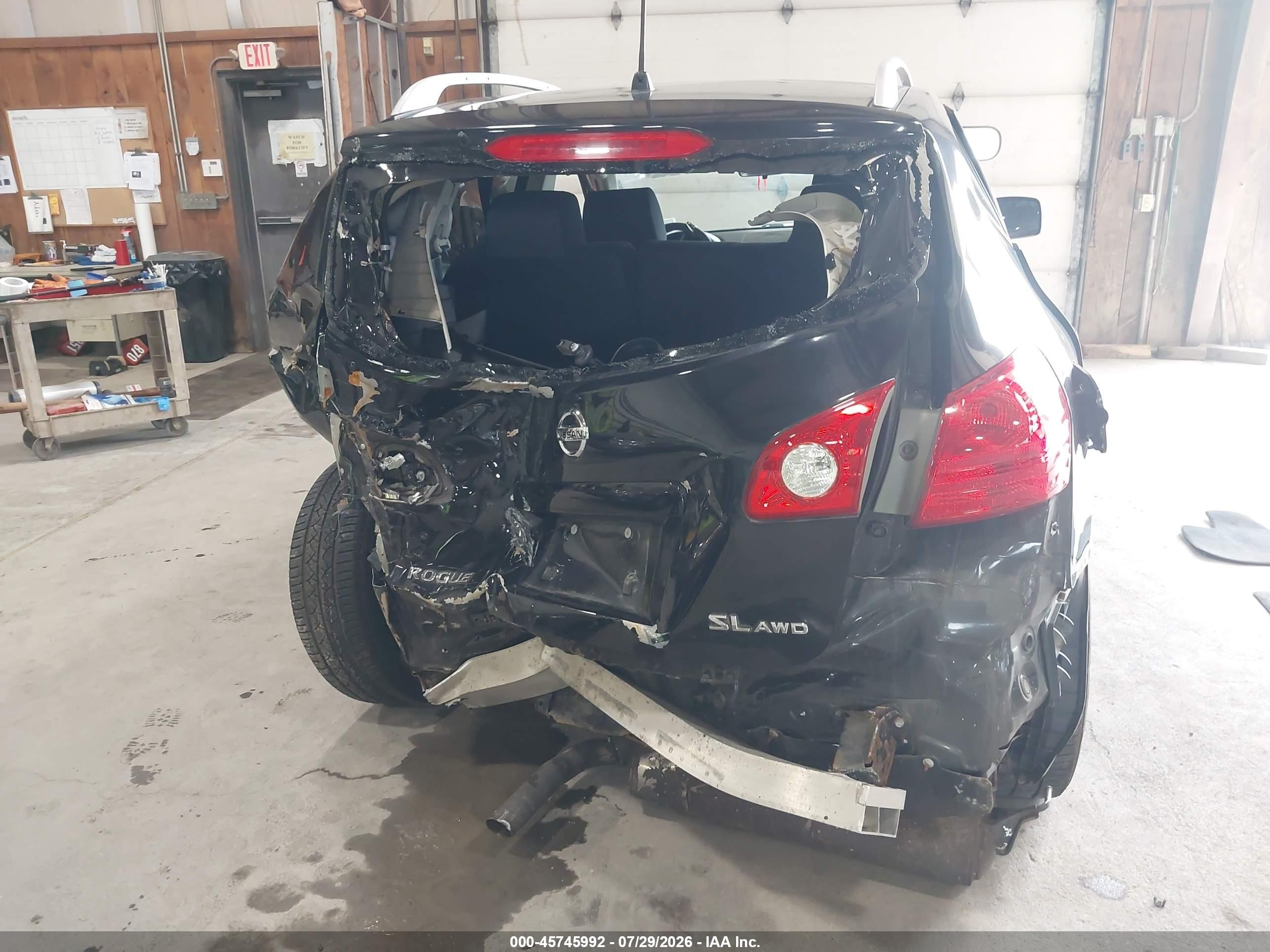 2009 Nissan Rogue Sl Черный vin: JN8AS58V79W437830