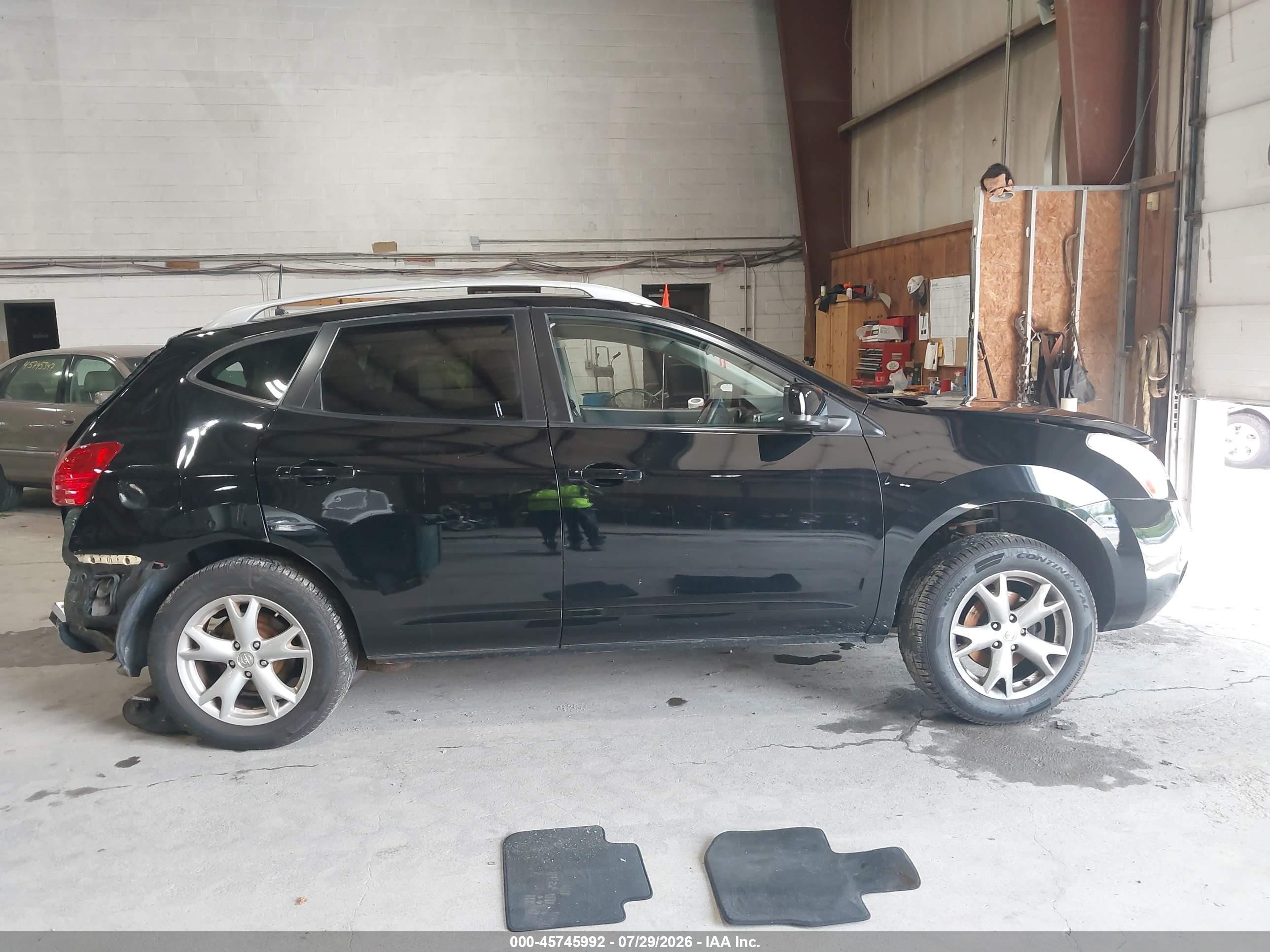 2009 Nissan Rogue Sl Черный vin: JN8AS58V79W437830