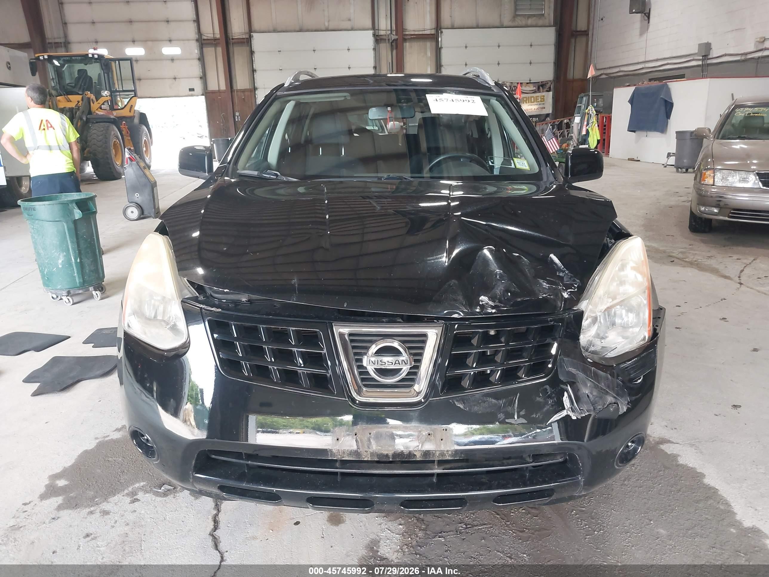 2009 Nissan Rogue Sl Черный vin: JN8AS58V79W437830
