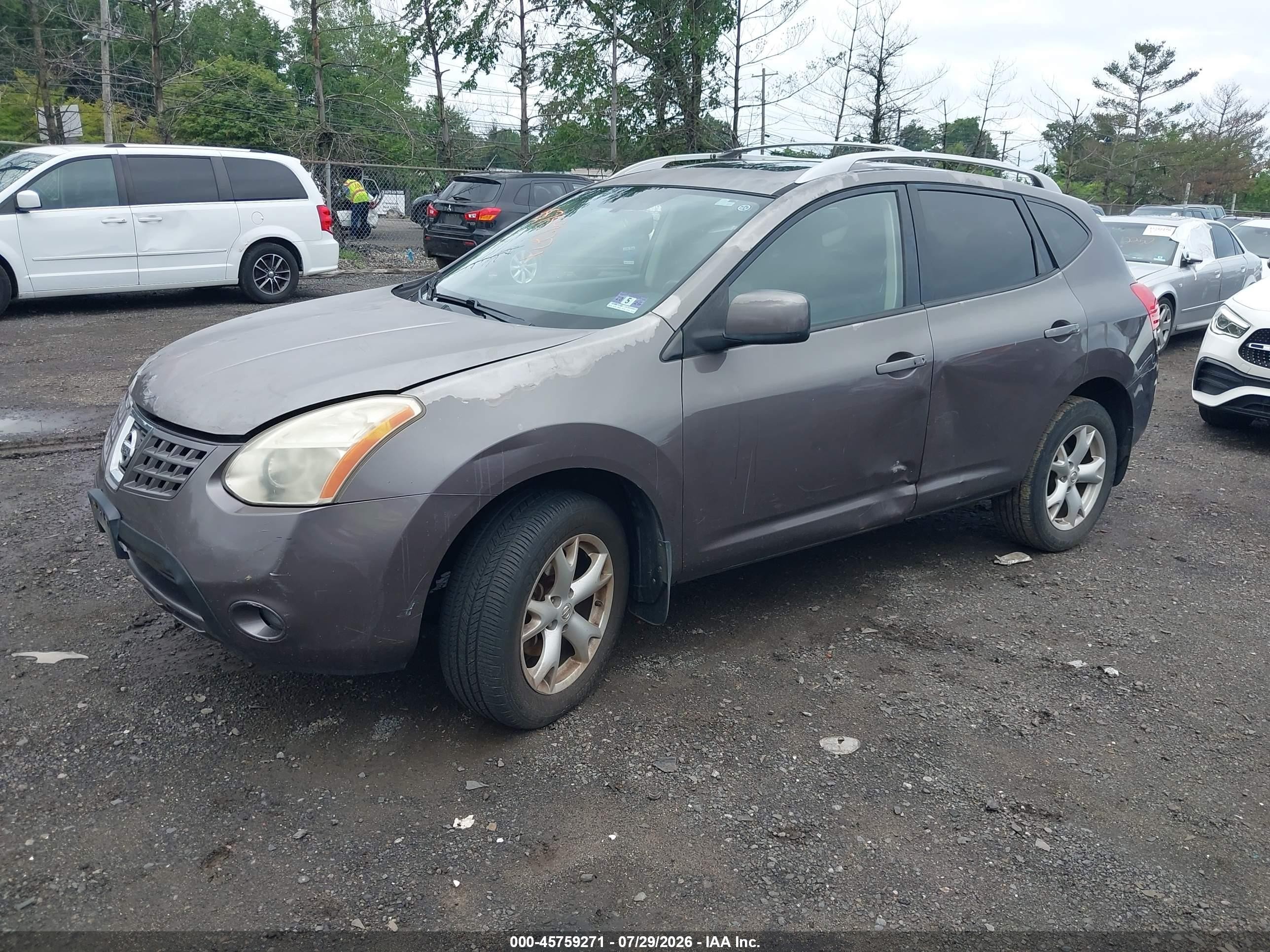 2008 Nissan Rogue Sl Gray vin: JN8AS58V88W114613