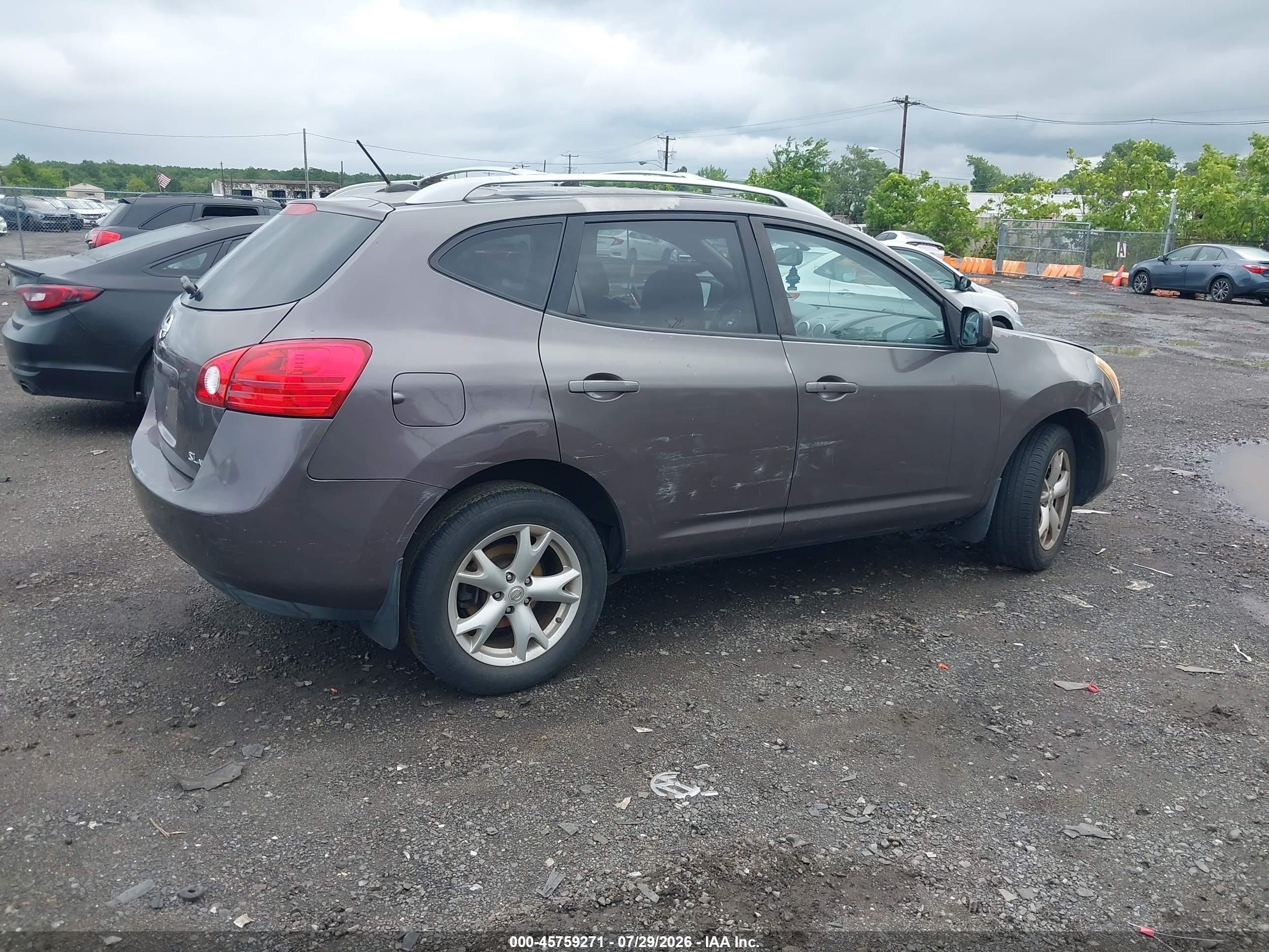 2008 Nissan Rogue Sl Gray vin: JN8AS58V88W114613