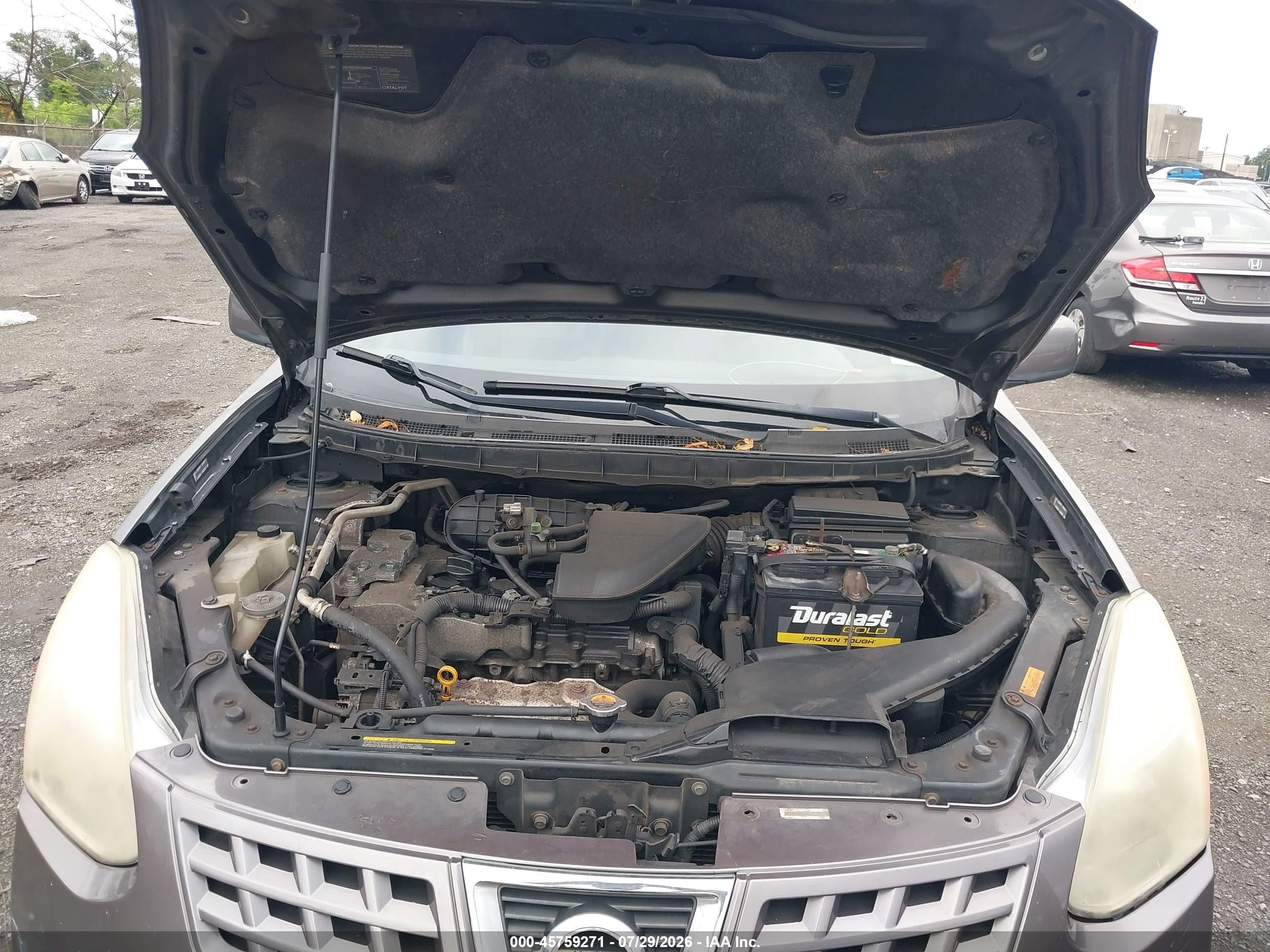2008 Nissan Rogue Sl Gray vin: JN8AS58V88W114613