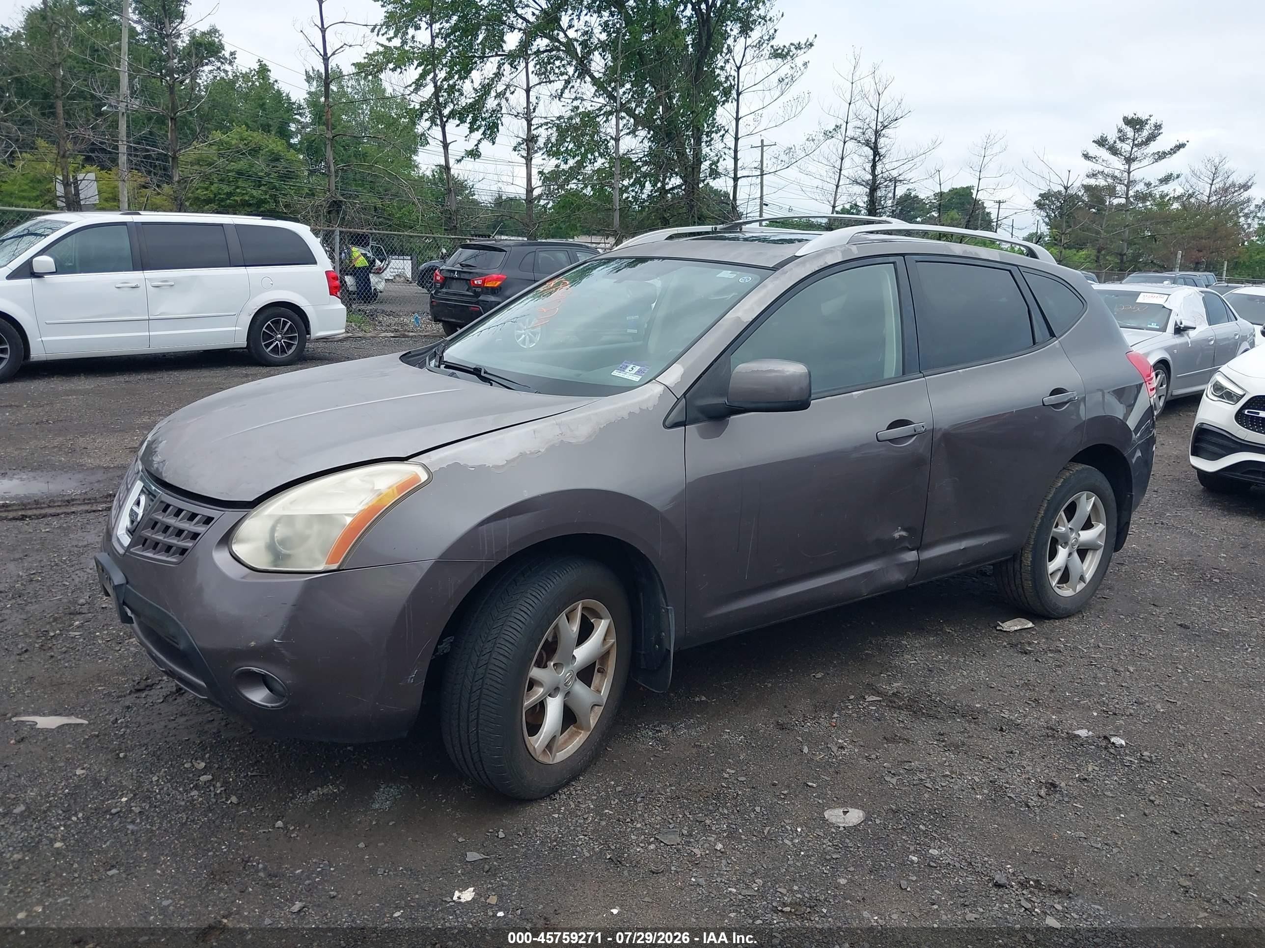 2008 Nissan Rogue Sl Gray vin: JN8AS58V88W114613