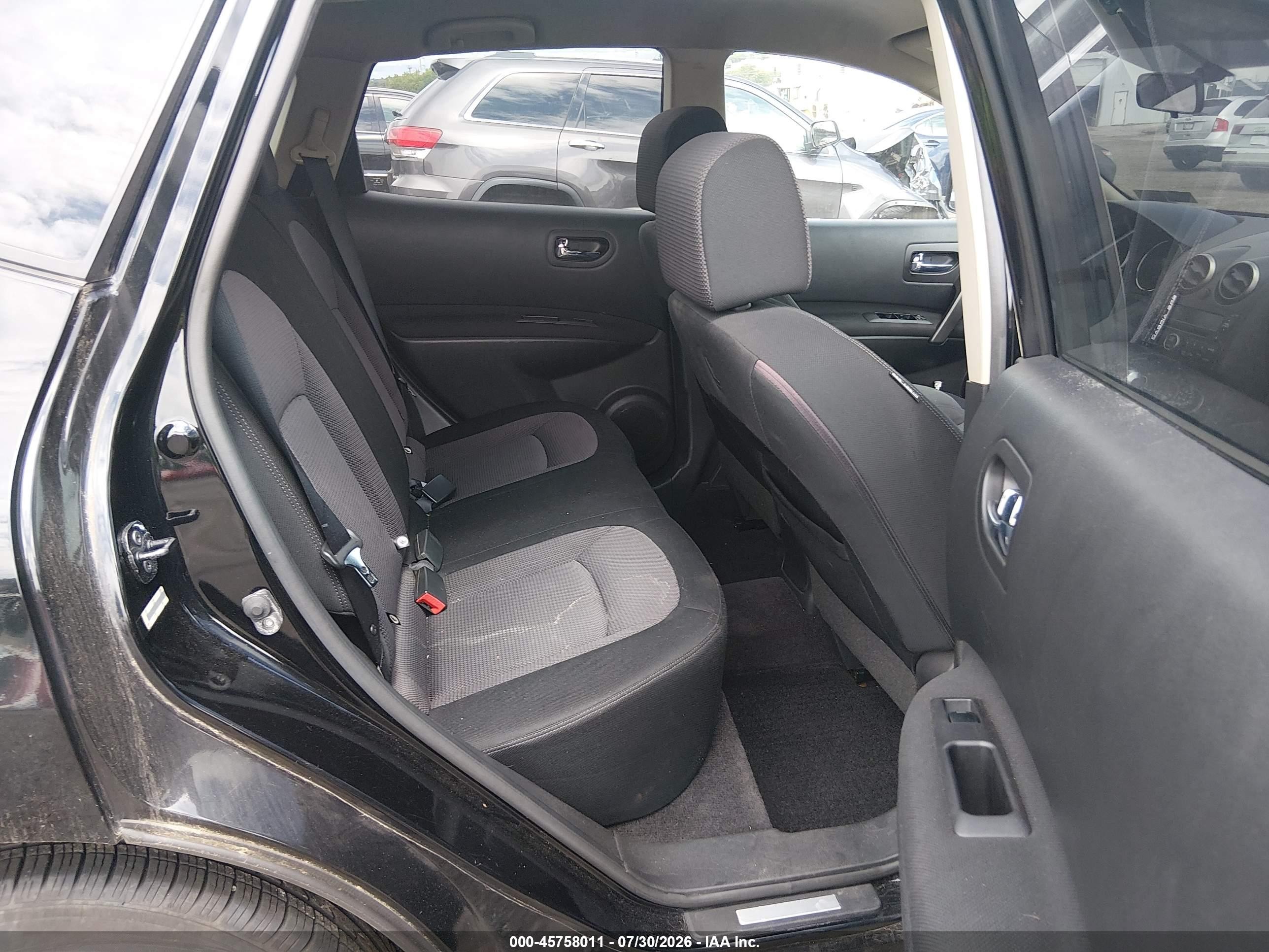 2008 Nissan Rogue Sl Black vin: JN8AS58V88W120914