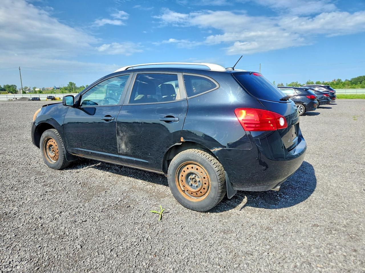 2008 Nissan Rogue S Black vin: JN8AS58V88W121304