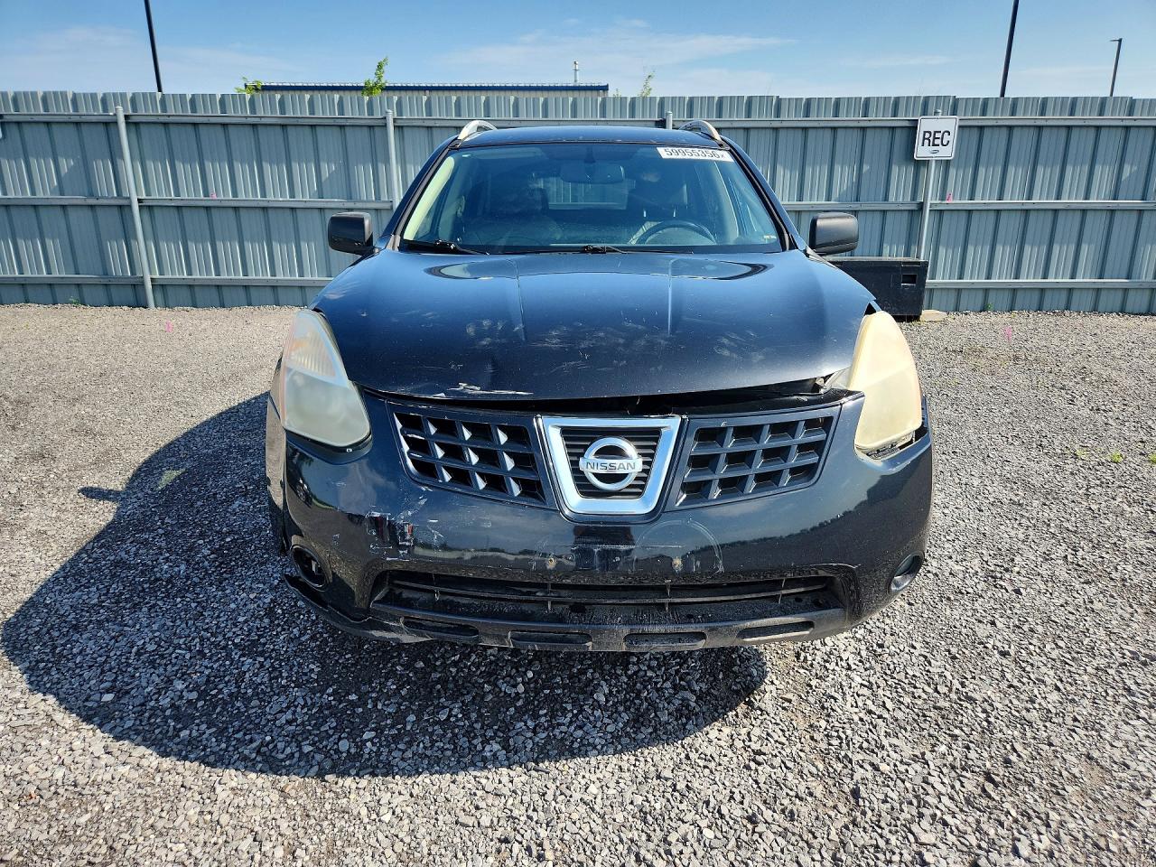2008 Nissan Rogue S Black vin: JN8AS58V88W121304