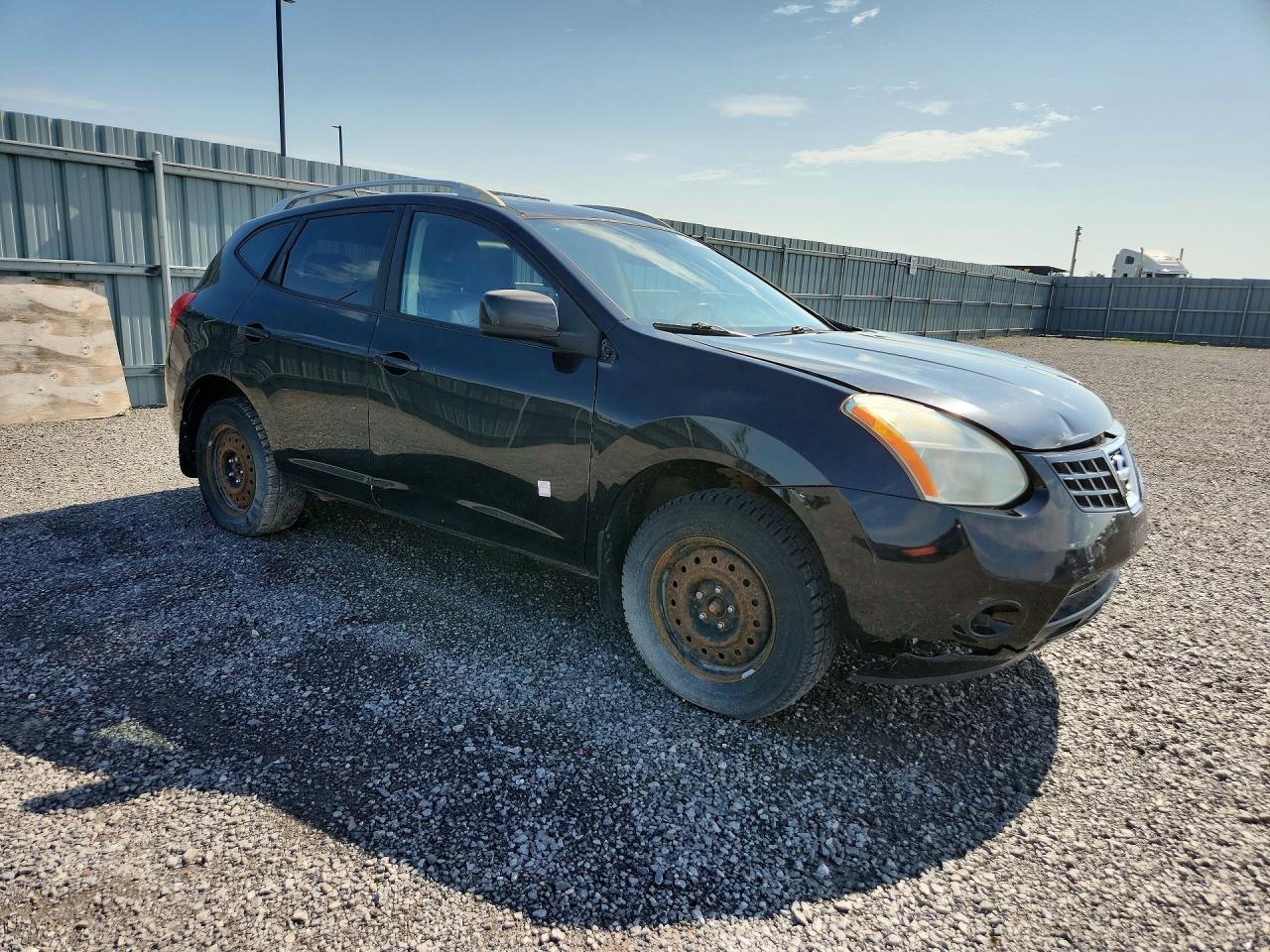 2008 Nissan Rogue S Black vin: JN8AS58V88W121304