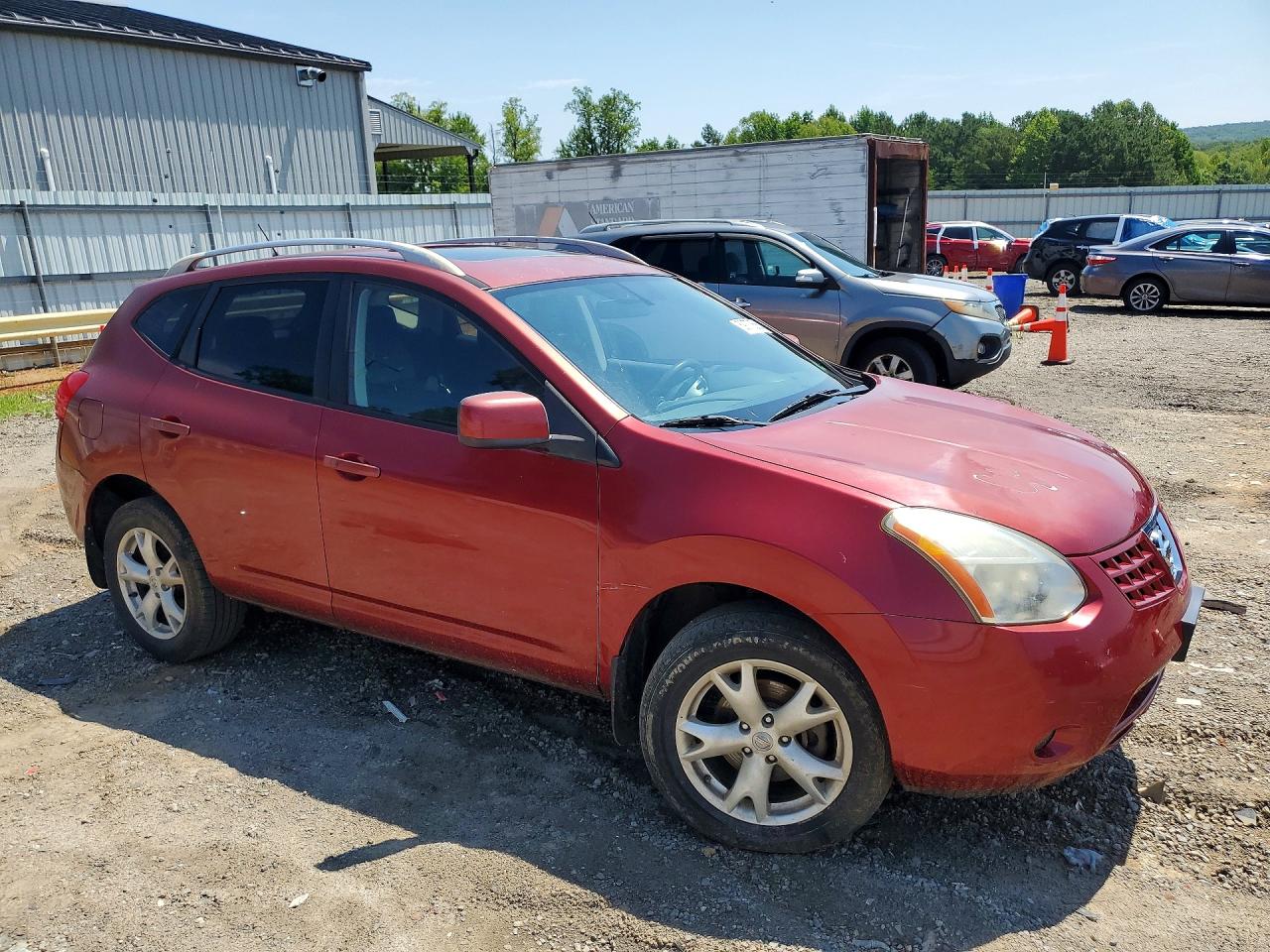 2008 Nissan Rogue S Maroon vin: JN8AS58V88W127748