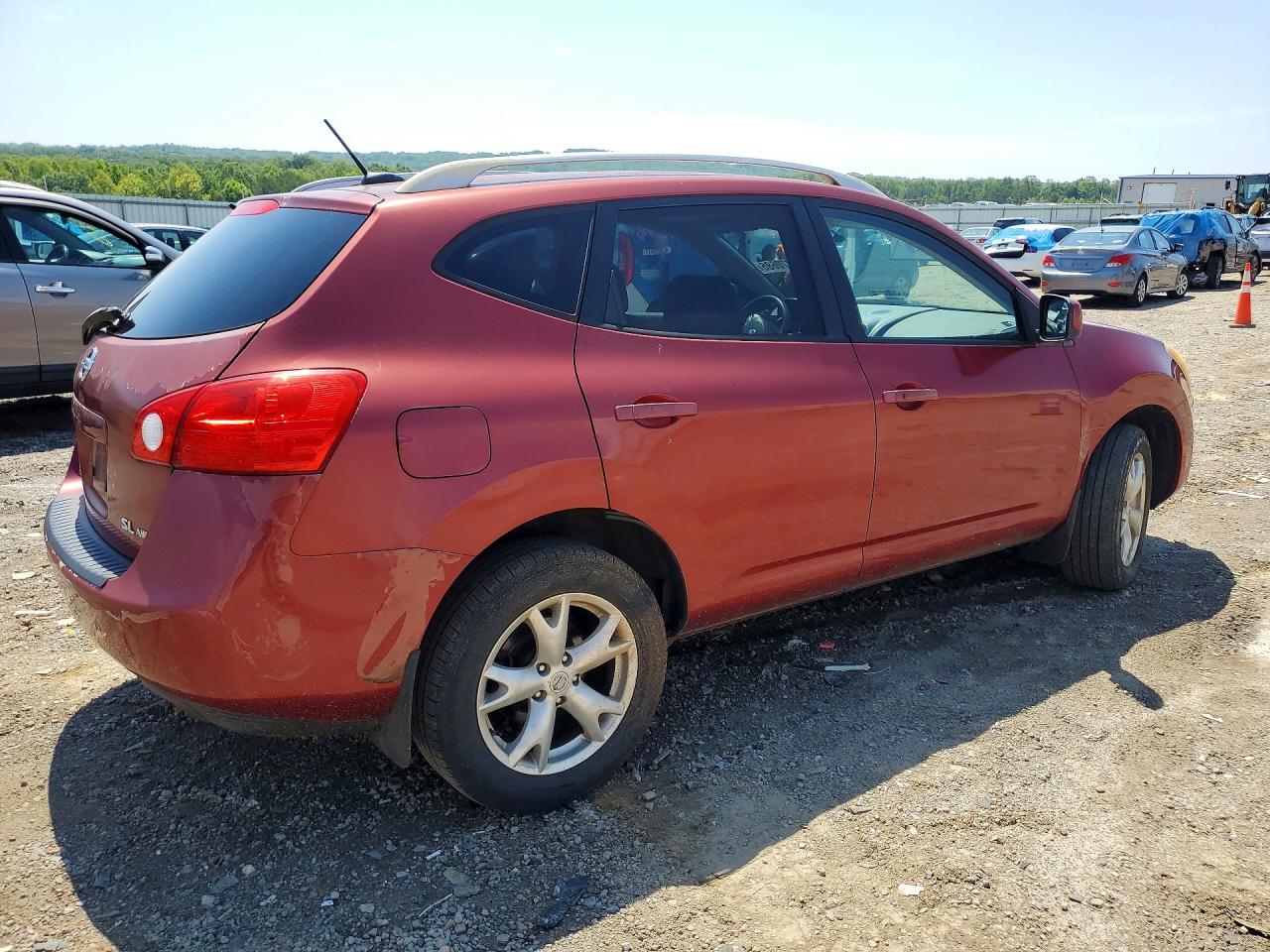 2008 Nissan Rogue S Maroon vin: JN8AS58V88W127748