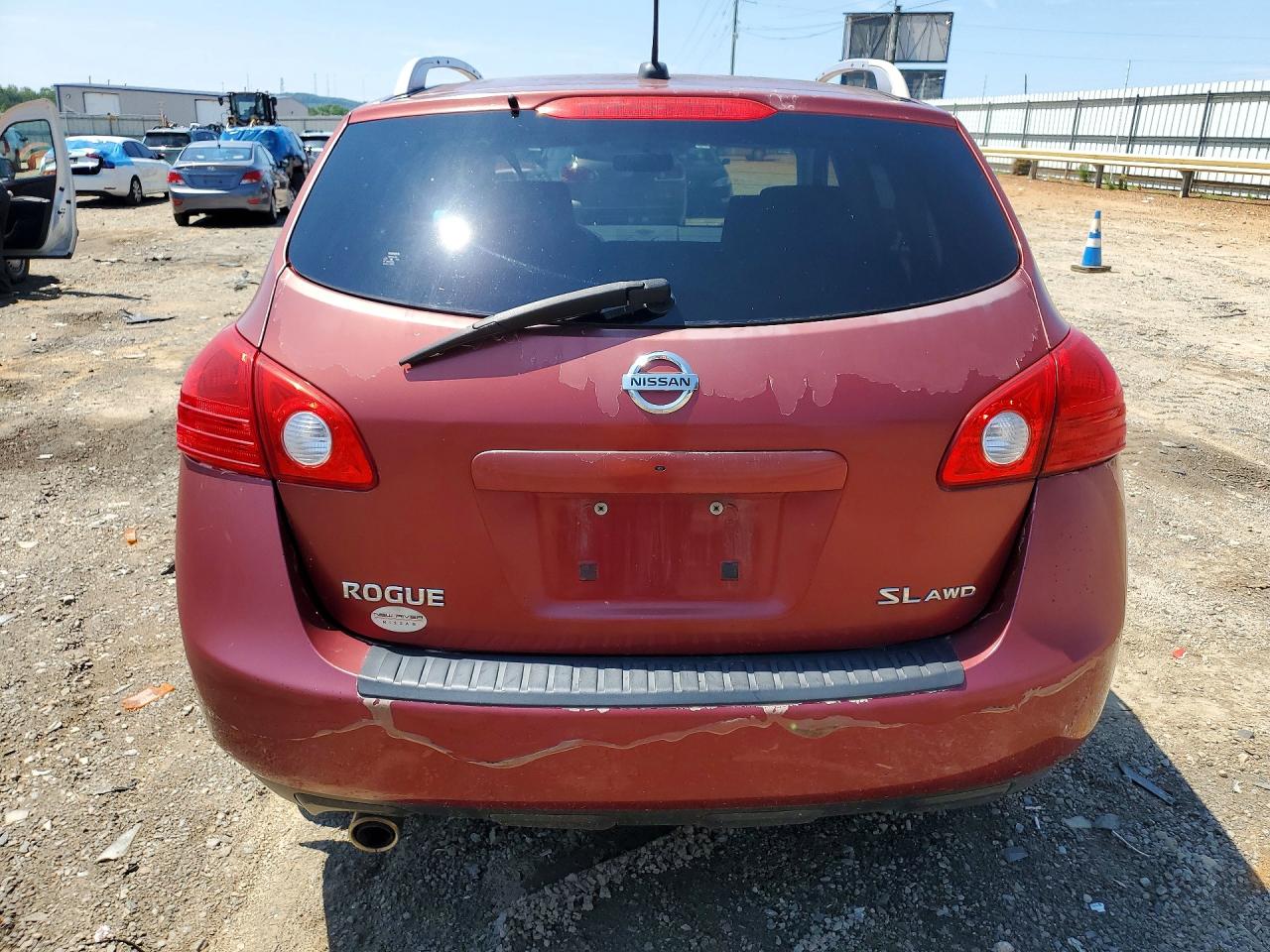 2008 Nissan Rogue S Maroon vin: JN8AS58V88W127748