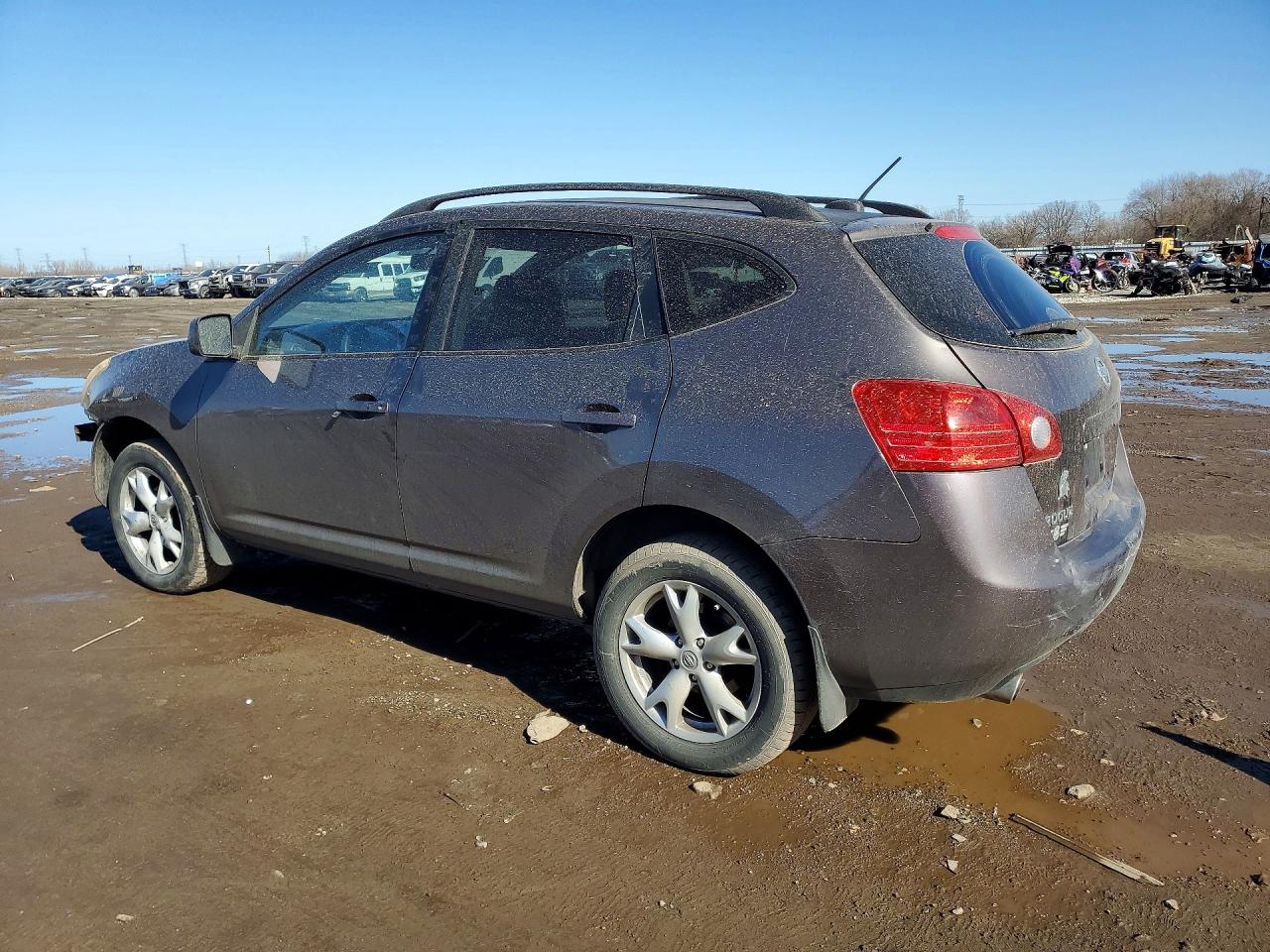 2008 Nissan Rogue S Gray vin: JN8AS58V88W132707