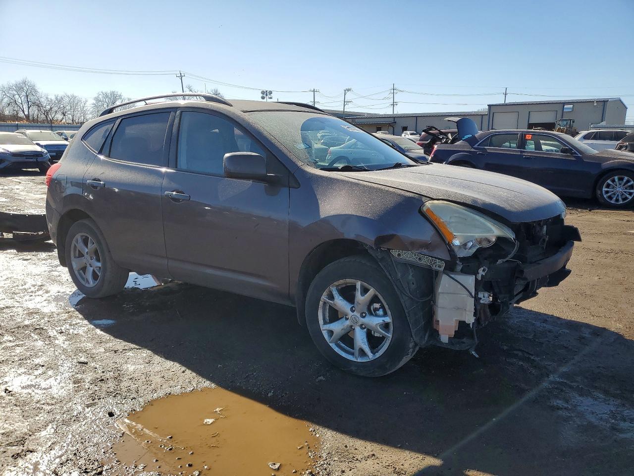 2008 Nissan Rogue S Gray vin: JN8AS58V88W132707
