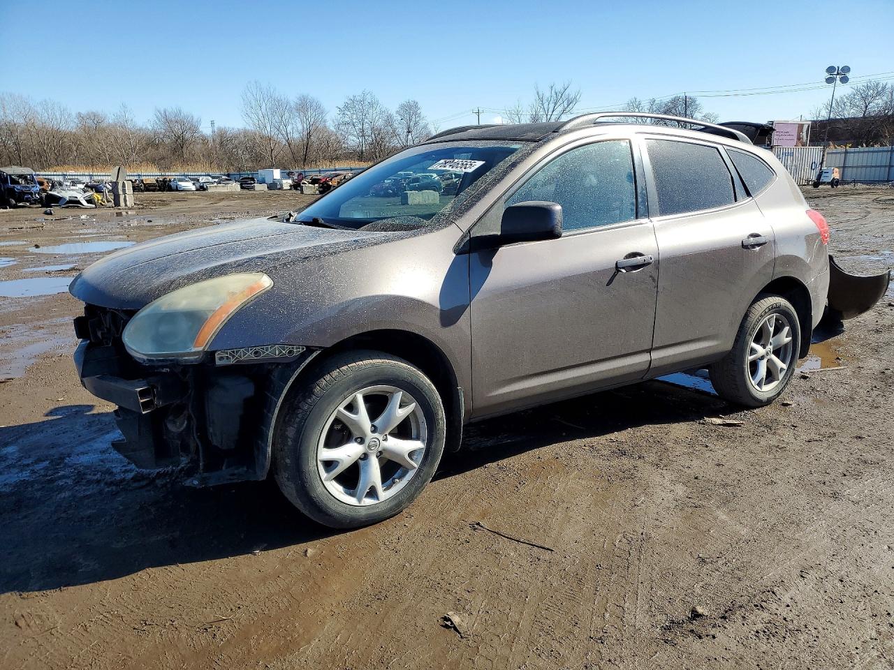 2008 Nissan Rogue S Gray vin: JN8AS58V88W132707