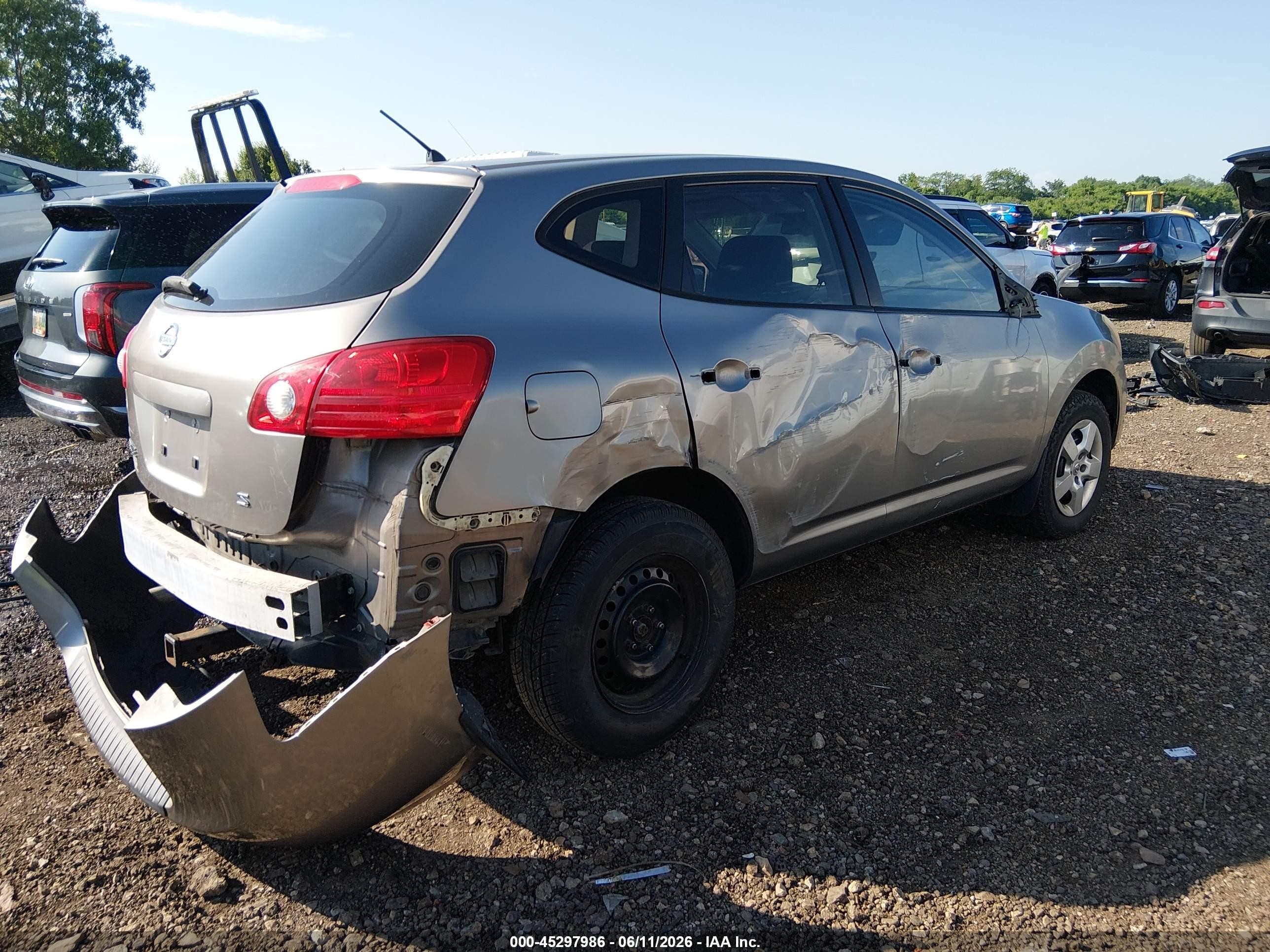 2008 Nissan Rogue S Gray vin: JN8AS58V88W135719