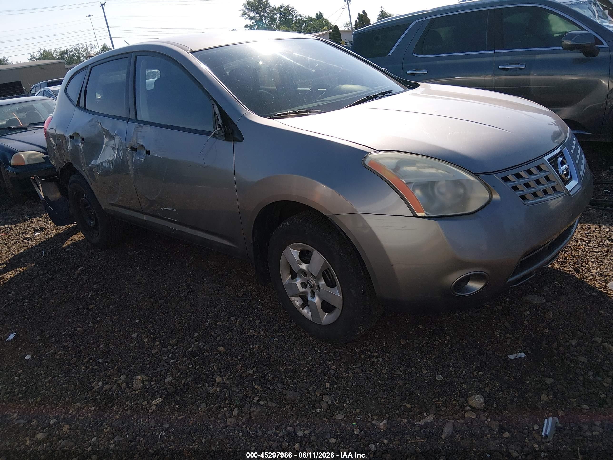 2008 Nissan Rogue S Gray vin: JN8AS58V88W135719