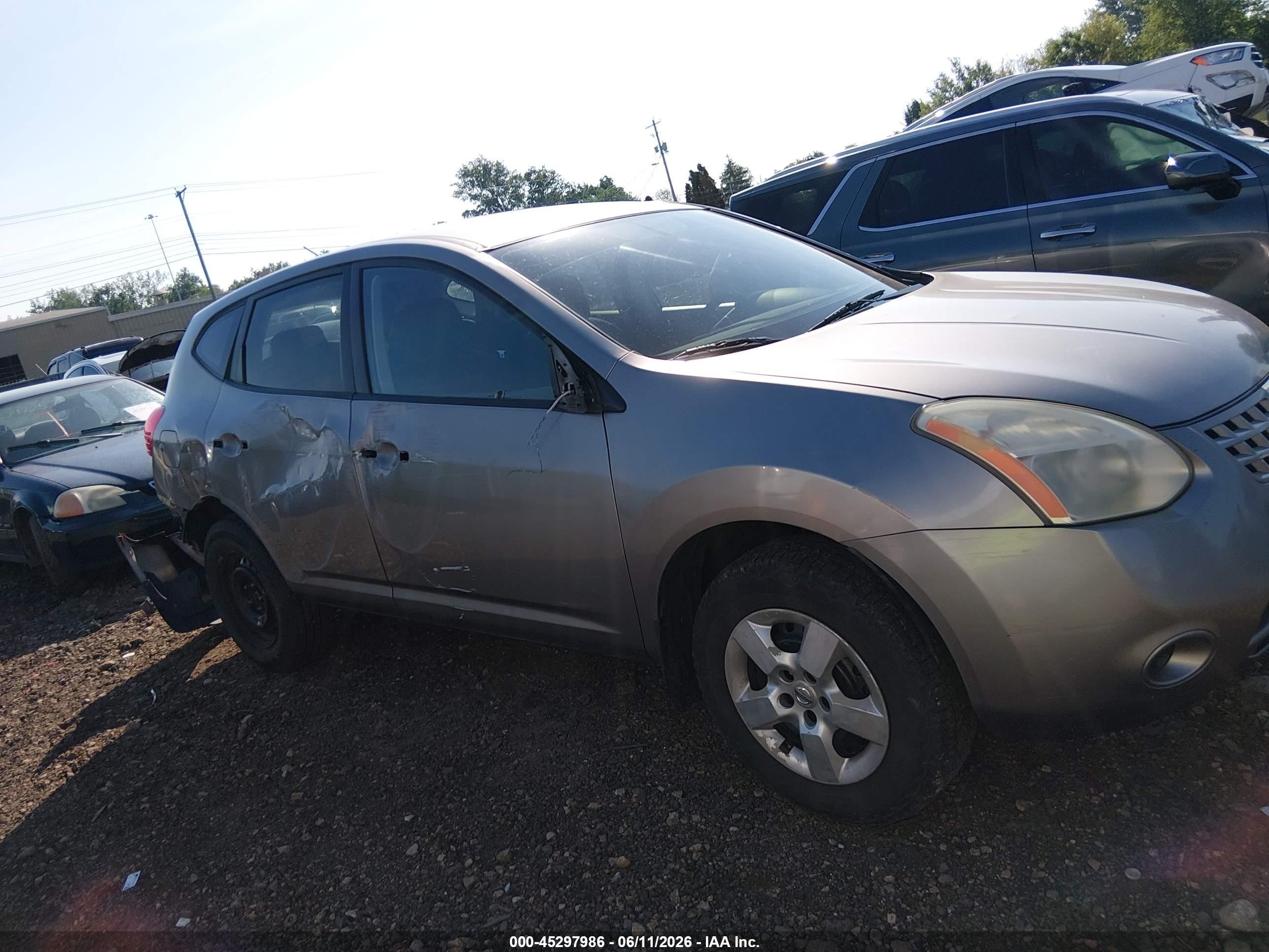 2008 Nissan Rogue S Gray vin: JN8AS58V88W135719