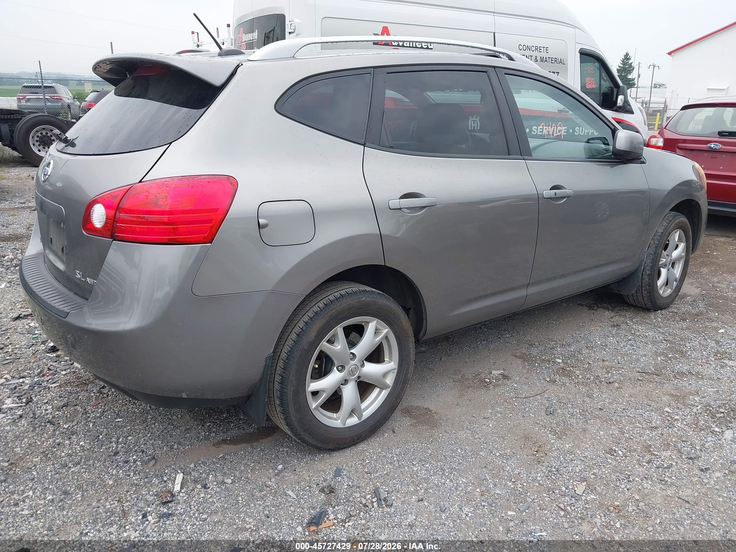 2008 Nissan Rogue Sl Gray vin: JN8AS58V88W142508